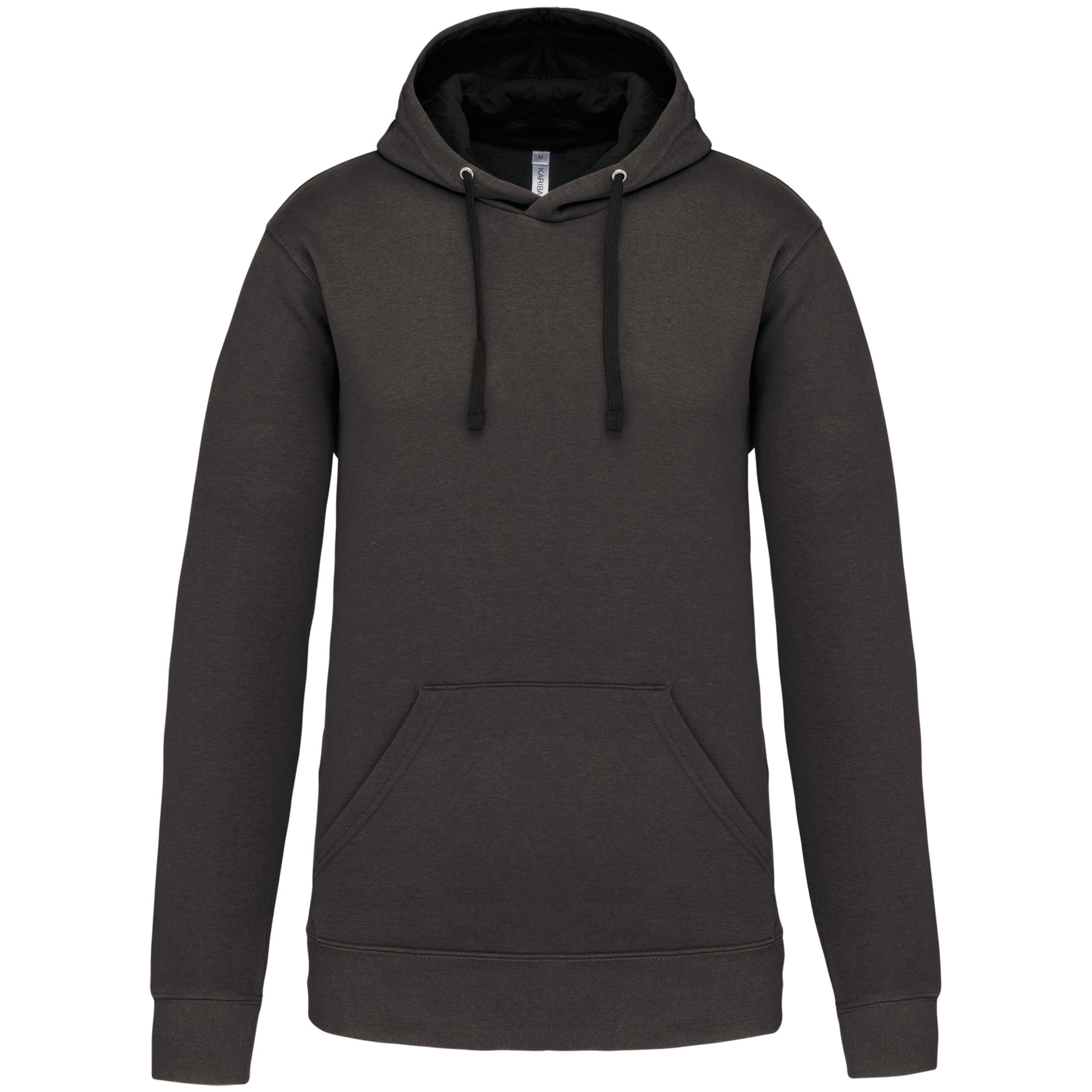 Sweater with contrasting hood