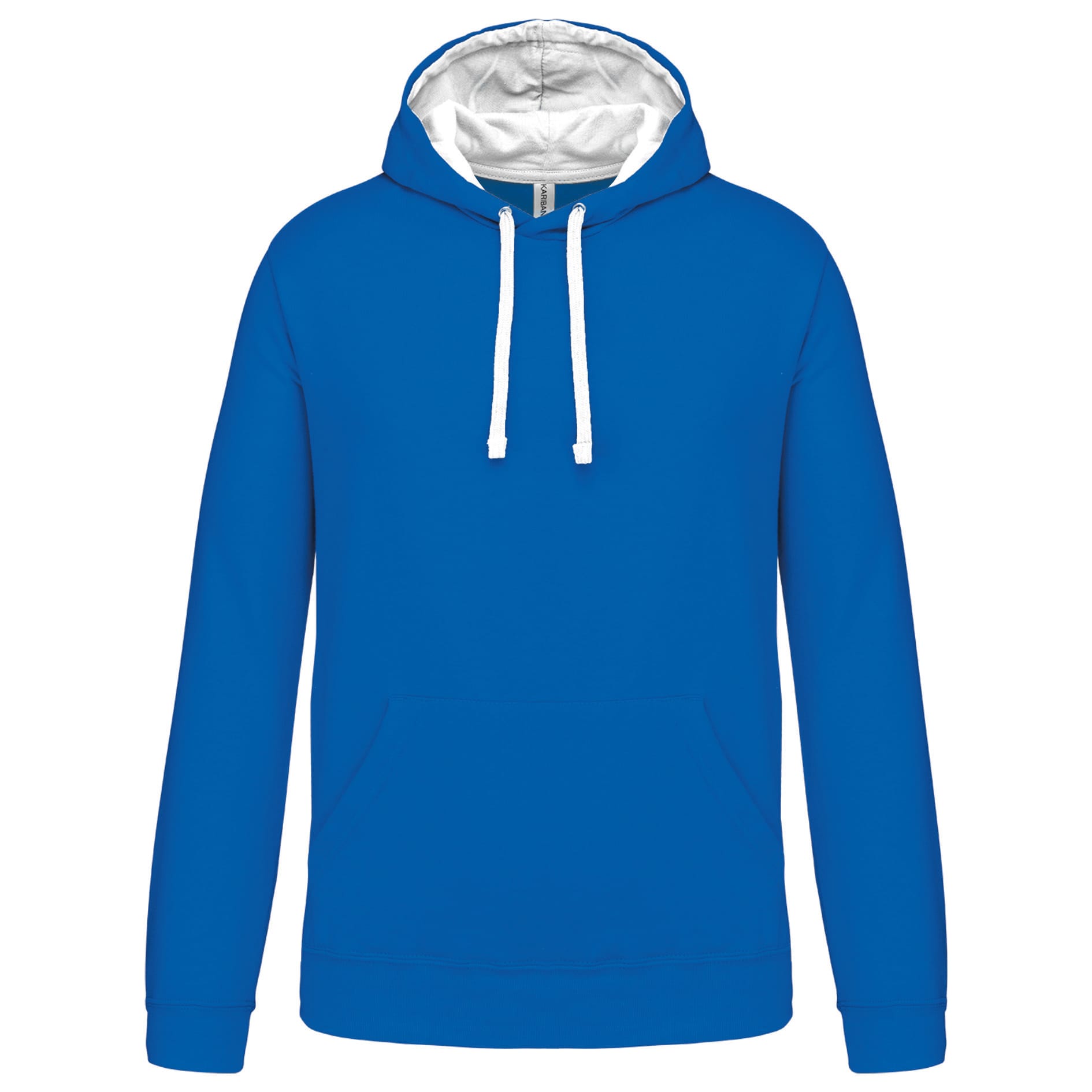 Sweater with contrasting hood