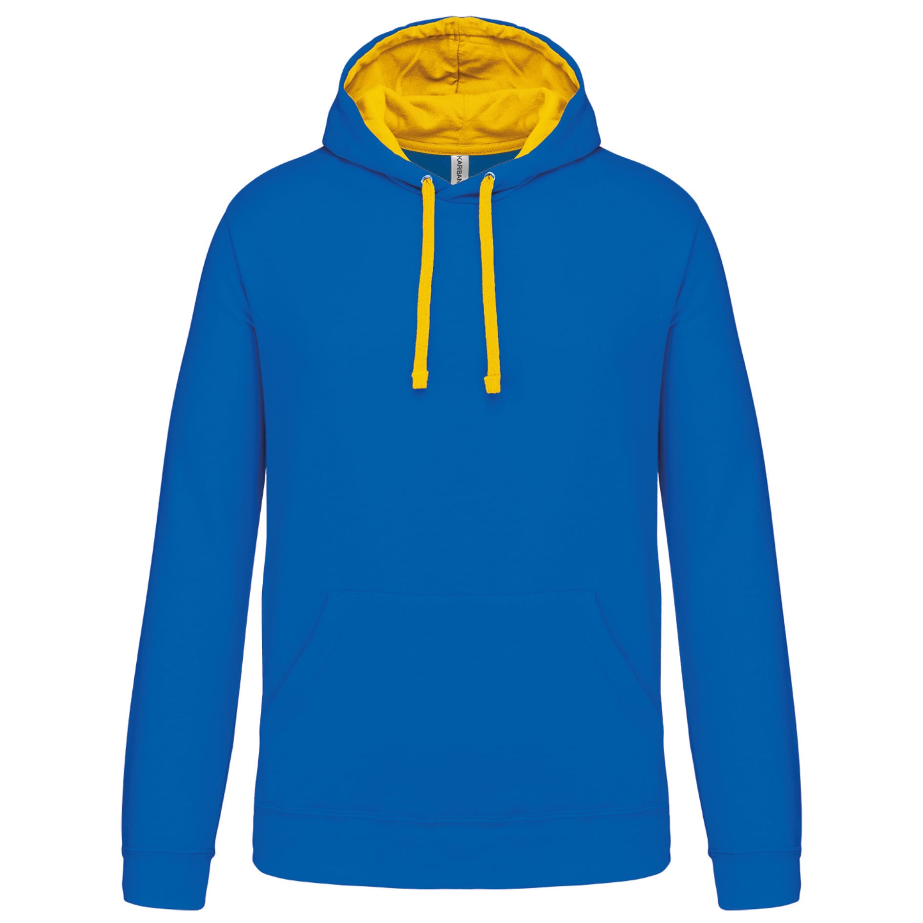 Sweater with contrasting hood