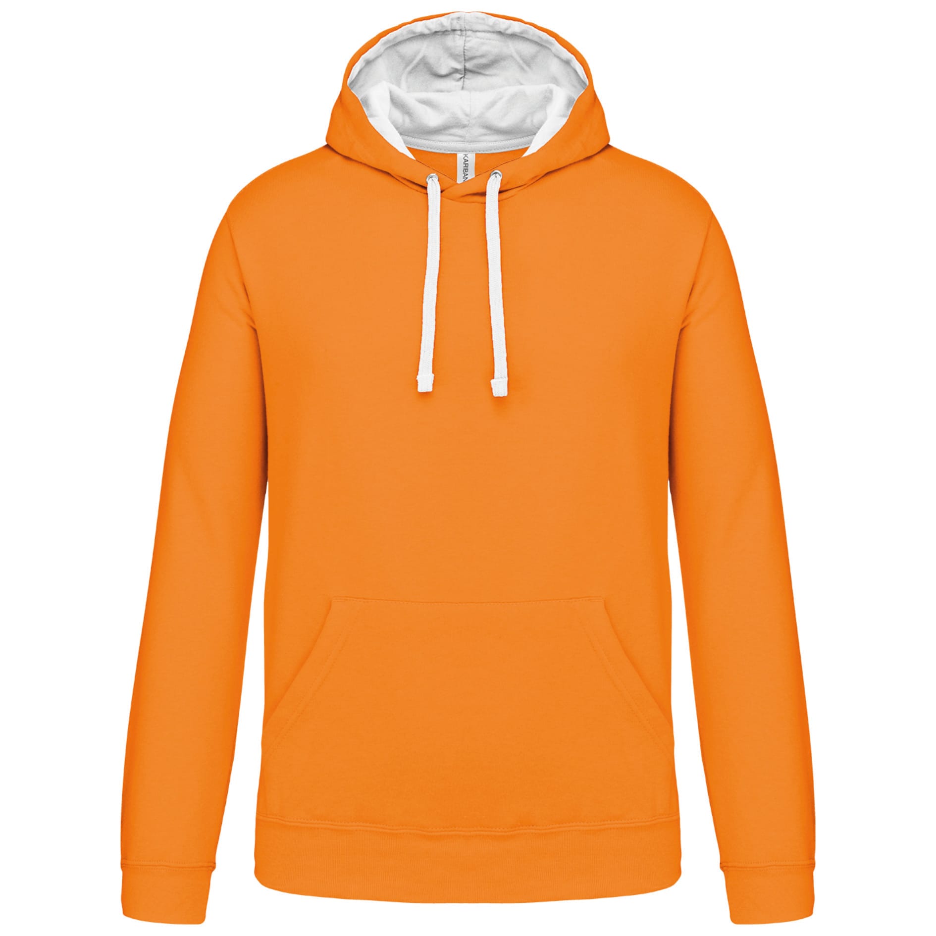 Sweater with contrasting hood