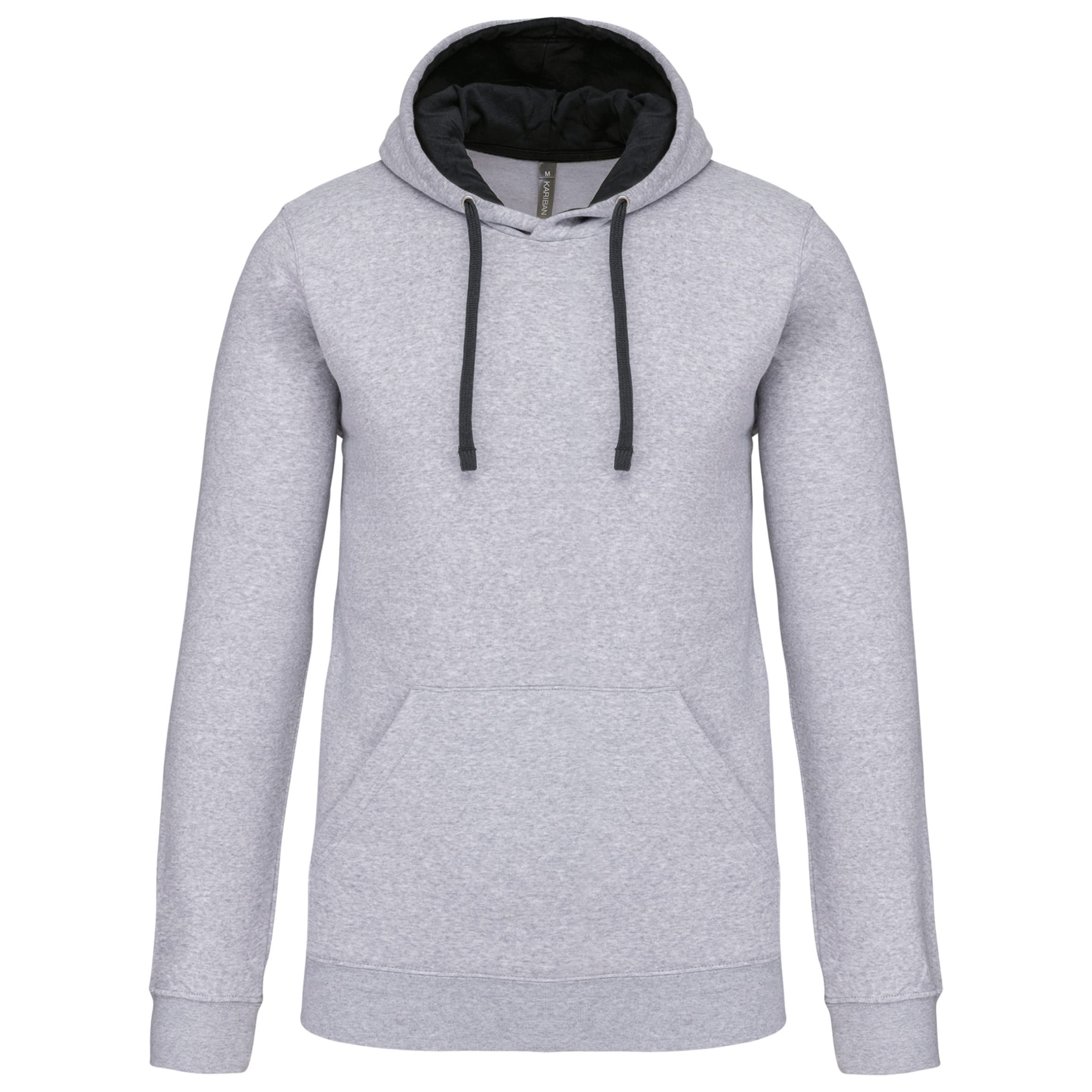 Sweater with contrasting hood