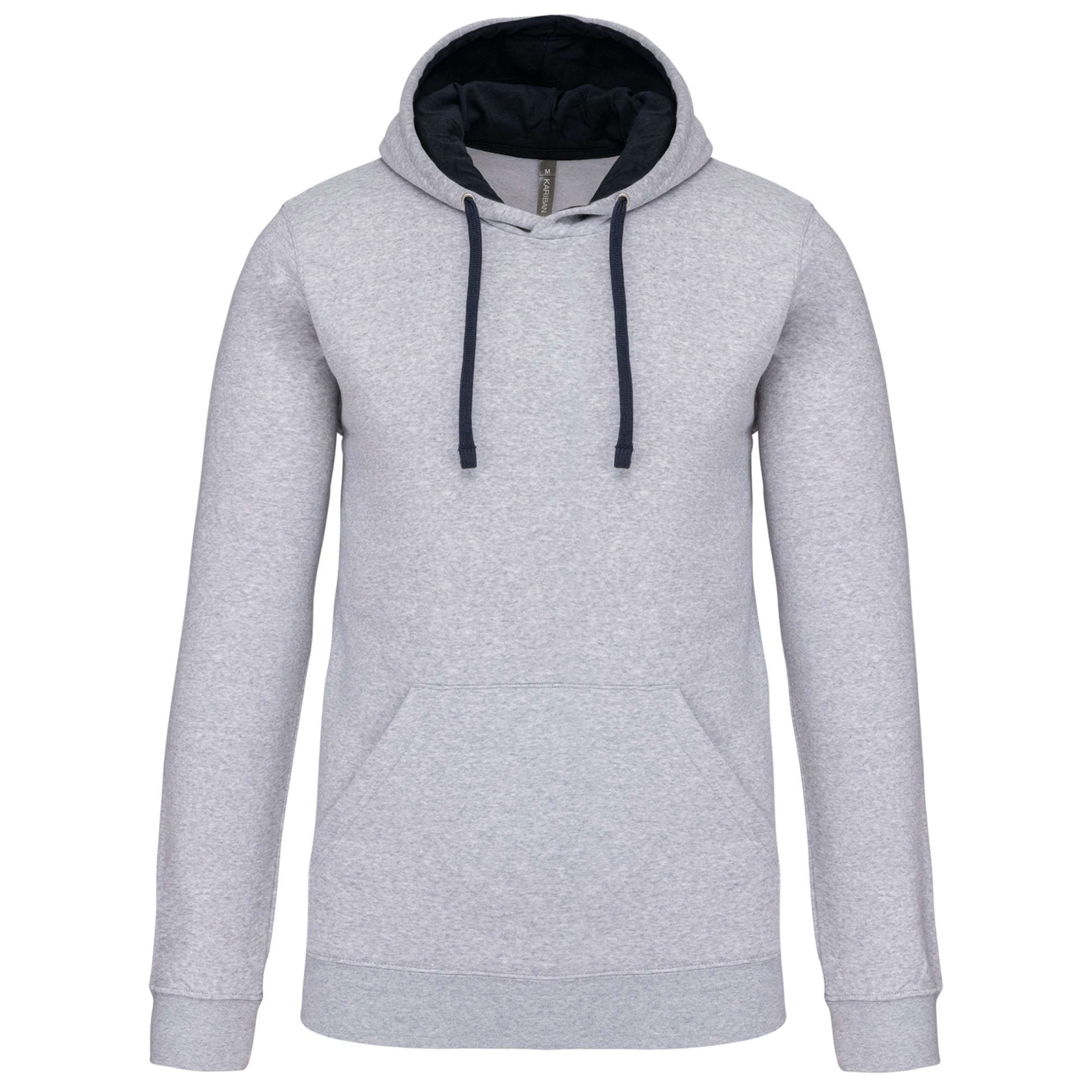 Sweater with contrasting hood