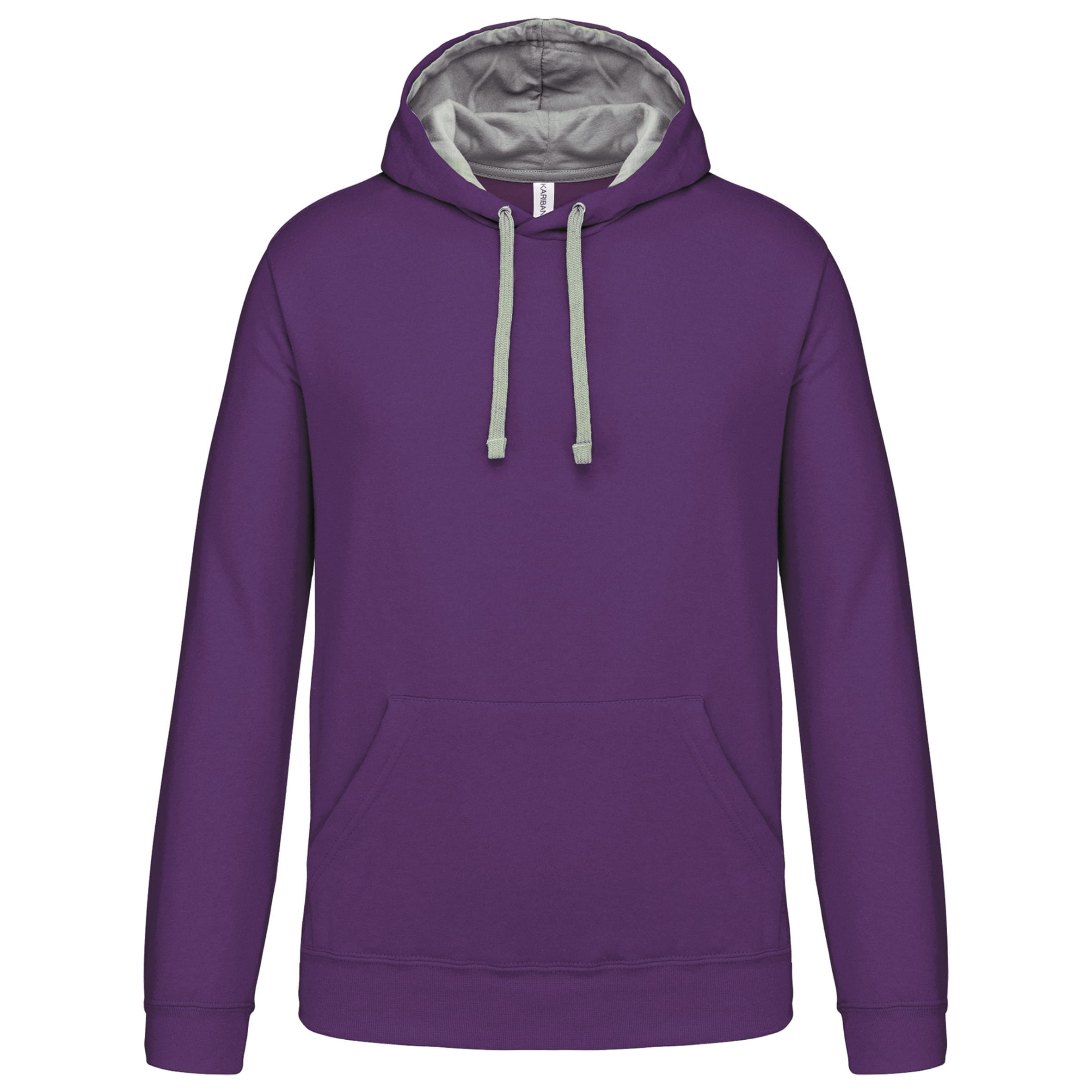 Sweater with contrasting hood