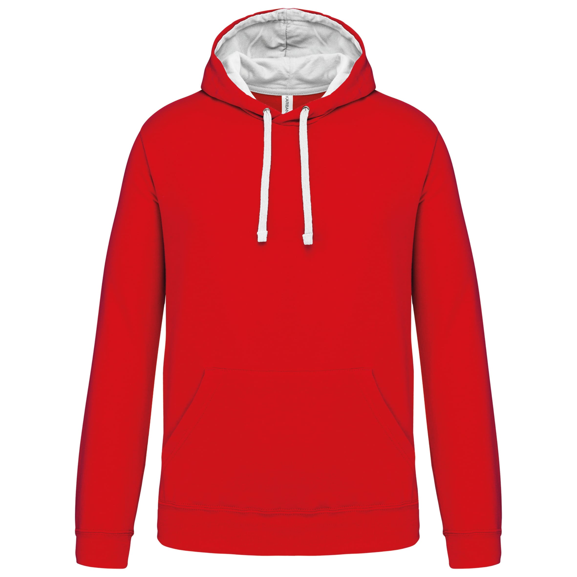 Sweater with contrasting hood