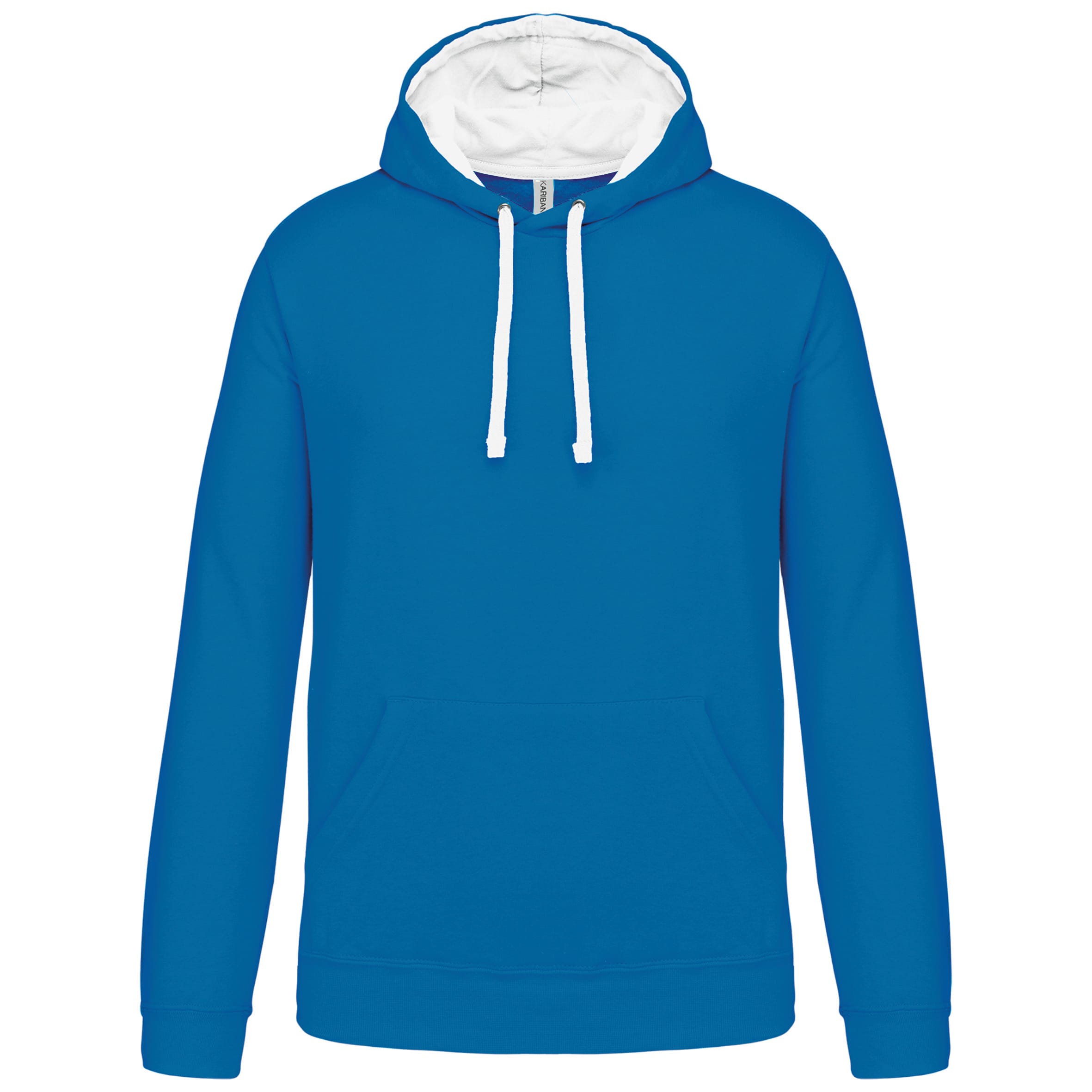 Sweater with contrasting hood