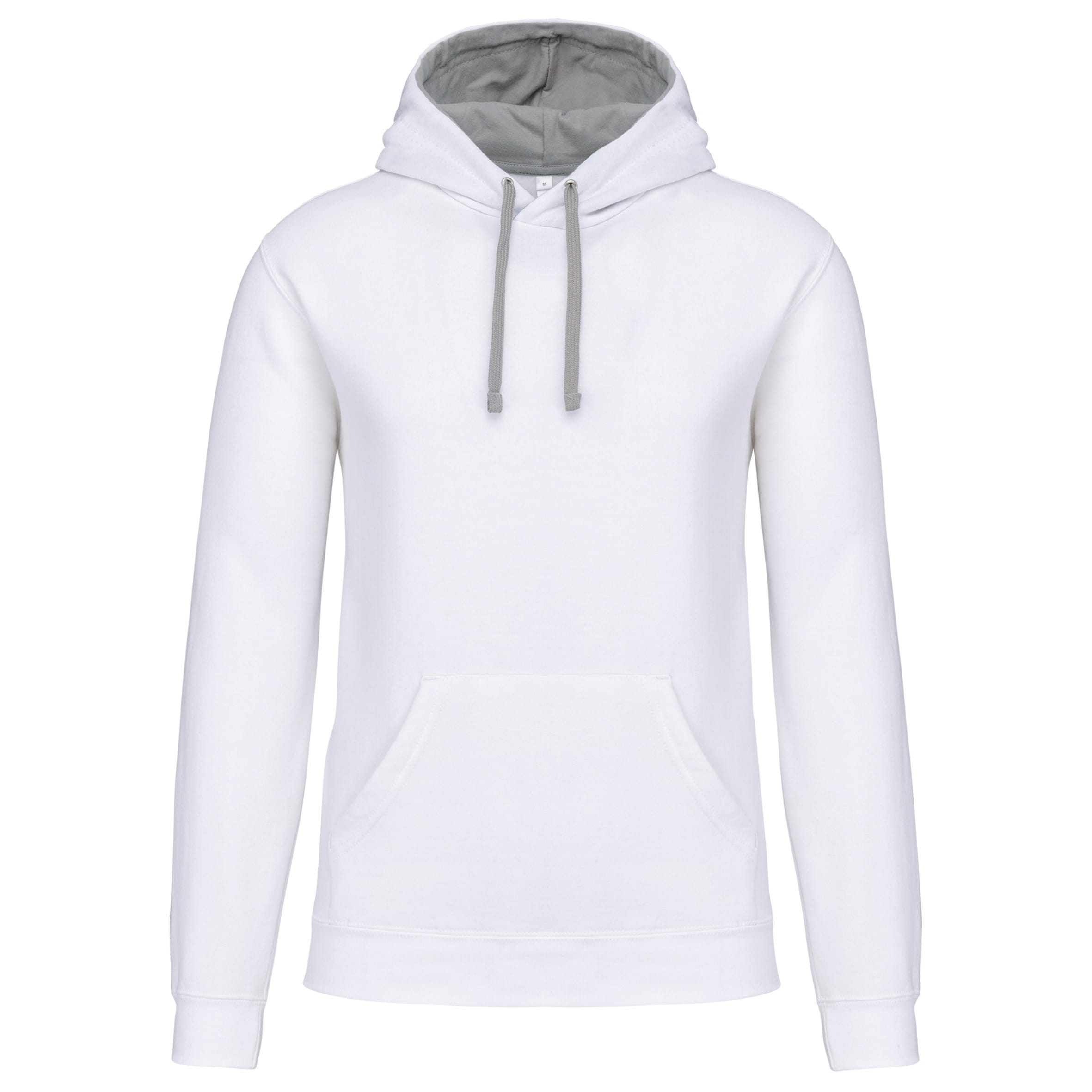 Sweater with contrasting hood