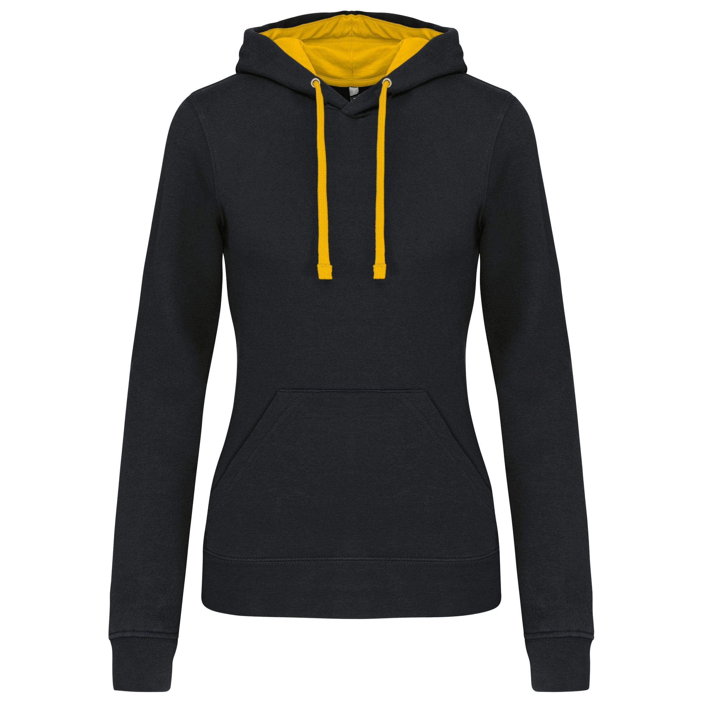 Dameshoodie met contrasterende kleur