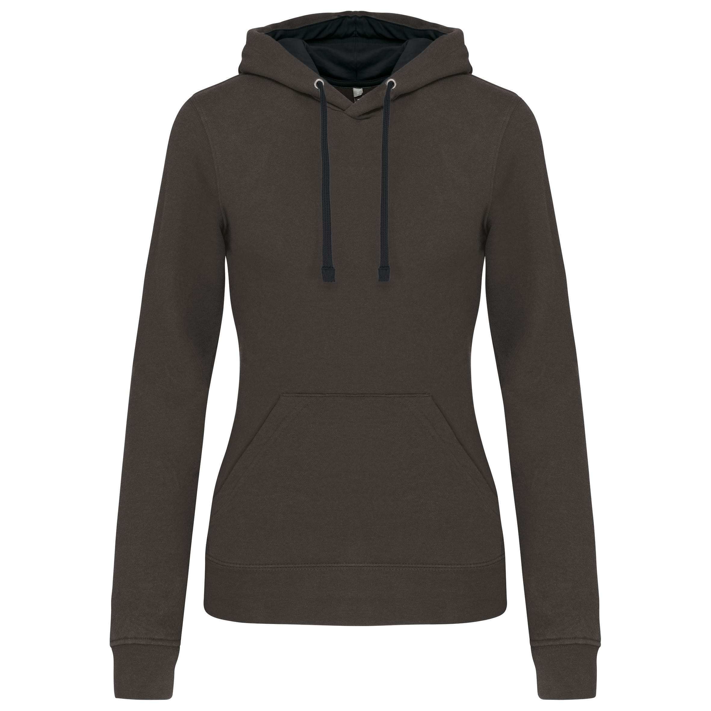 Dameshoodie met contrasterende kleur