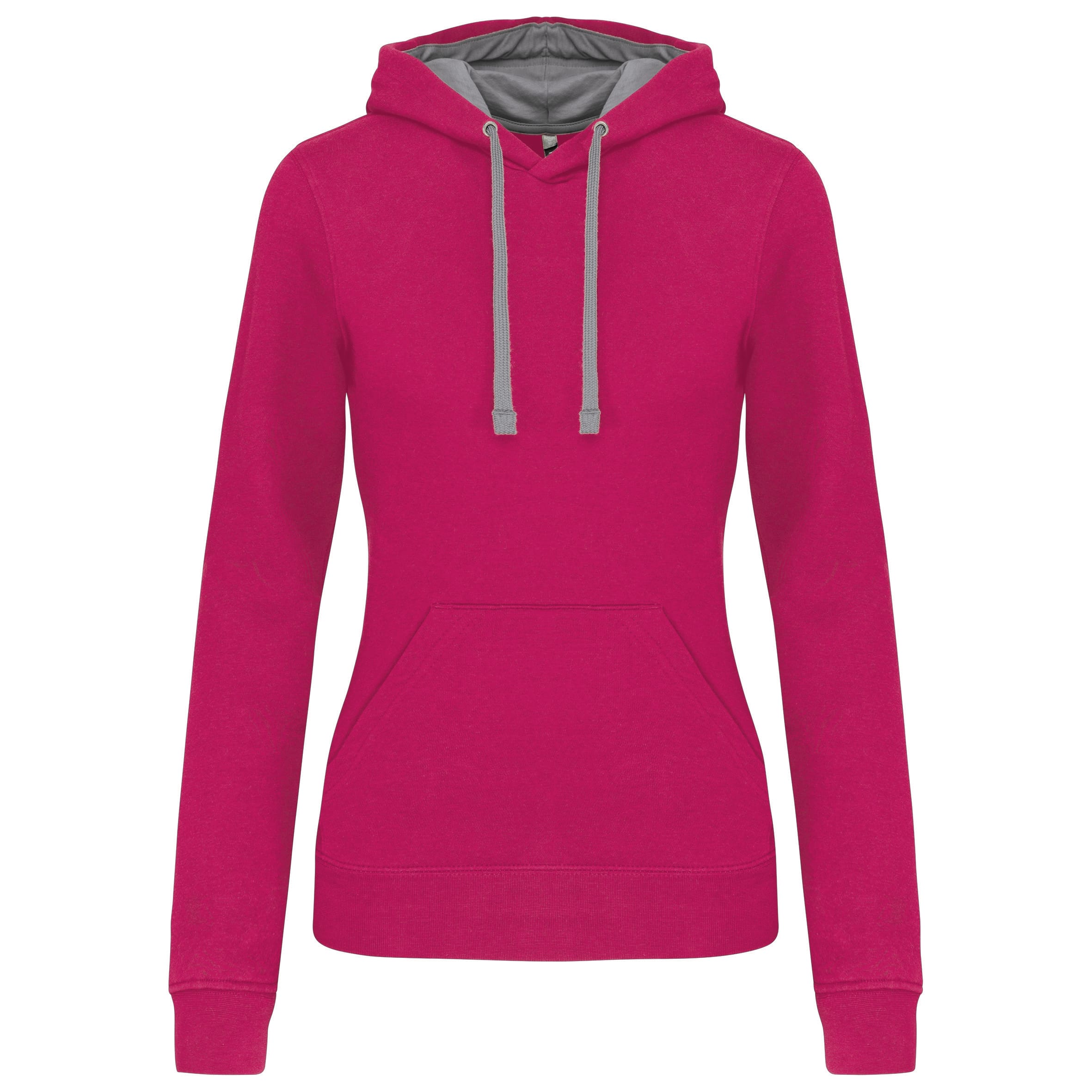 Dameshoodie met contrasterende kleur