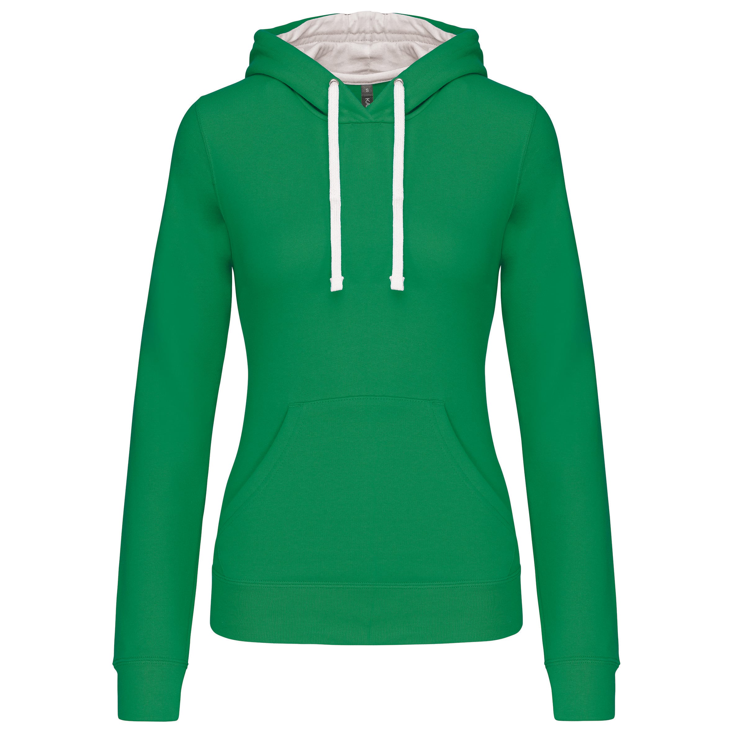 Dameshoodie met contrasterende kleur