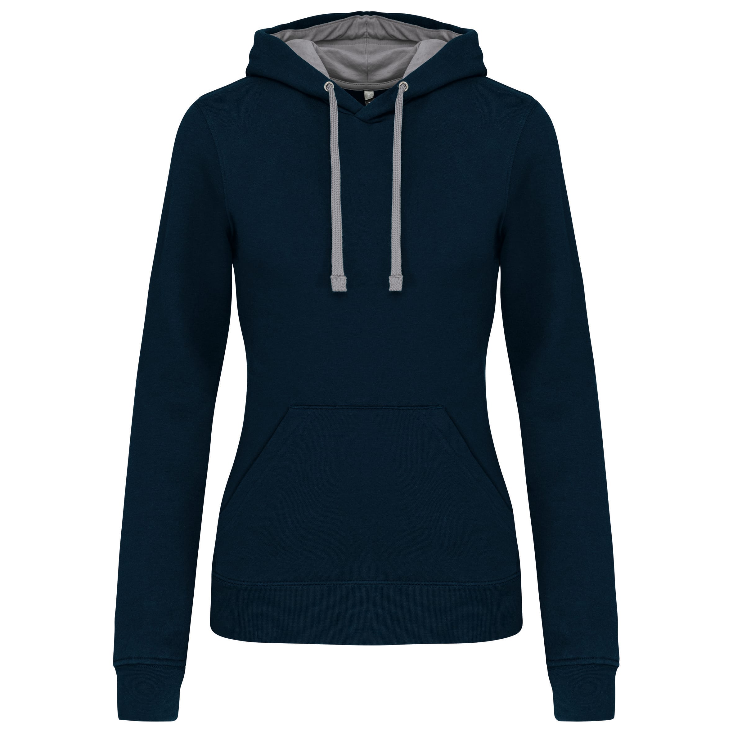 Dameshoodie met contrasterende kleur