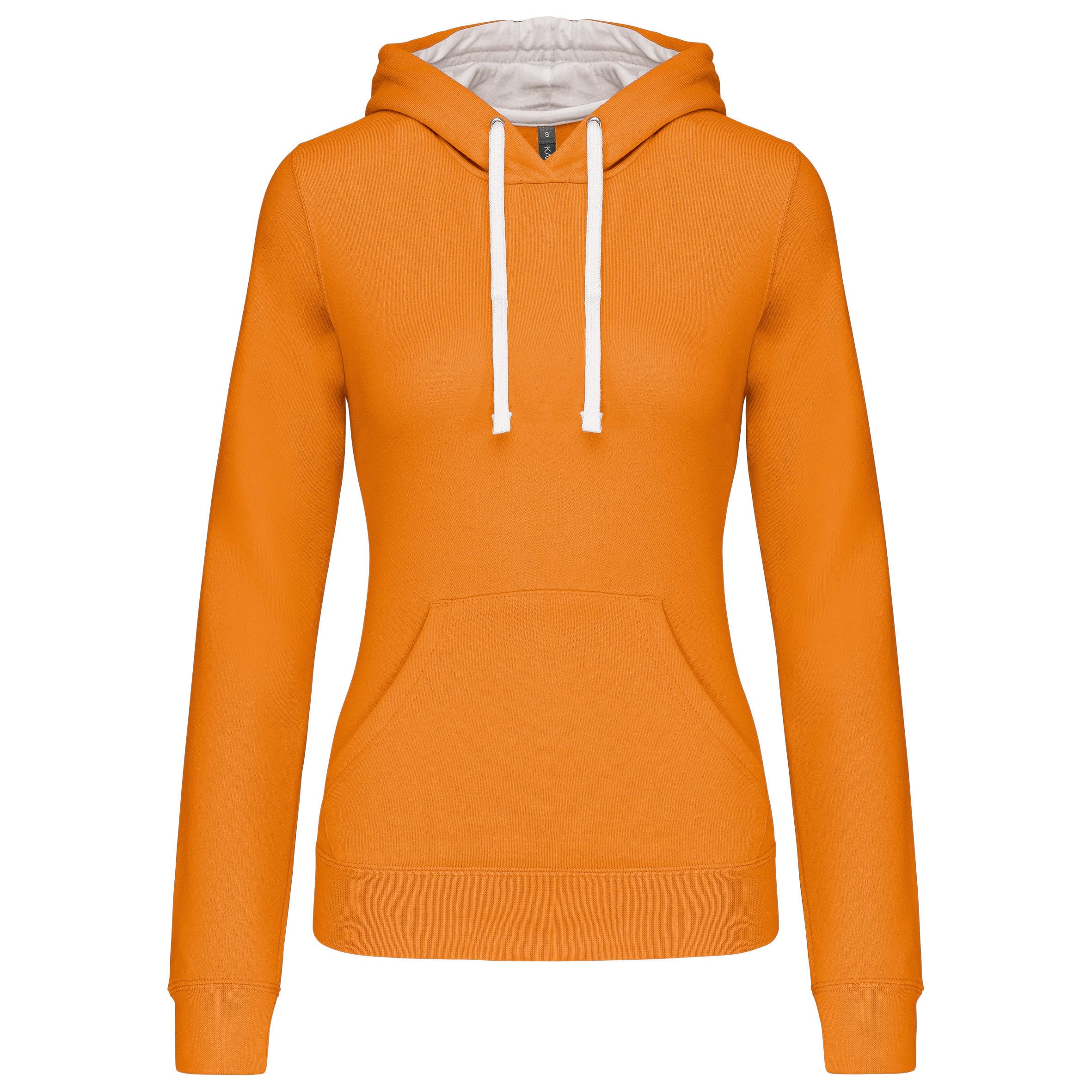 Dameshoodie met contrasterende kleur