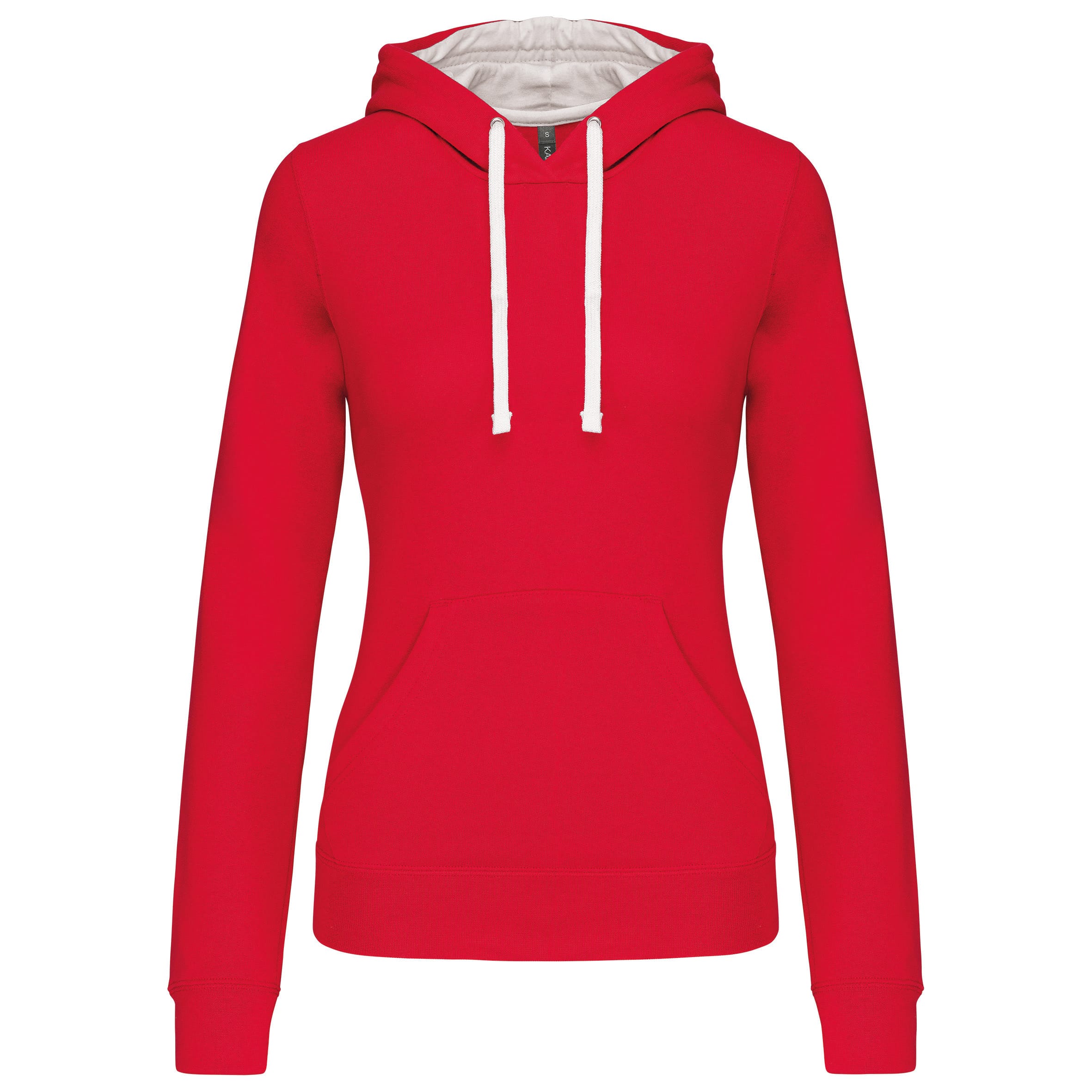 Dameshoodie met contrasterende kleur