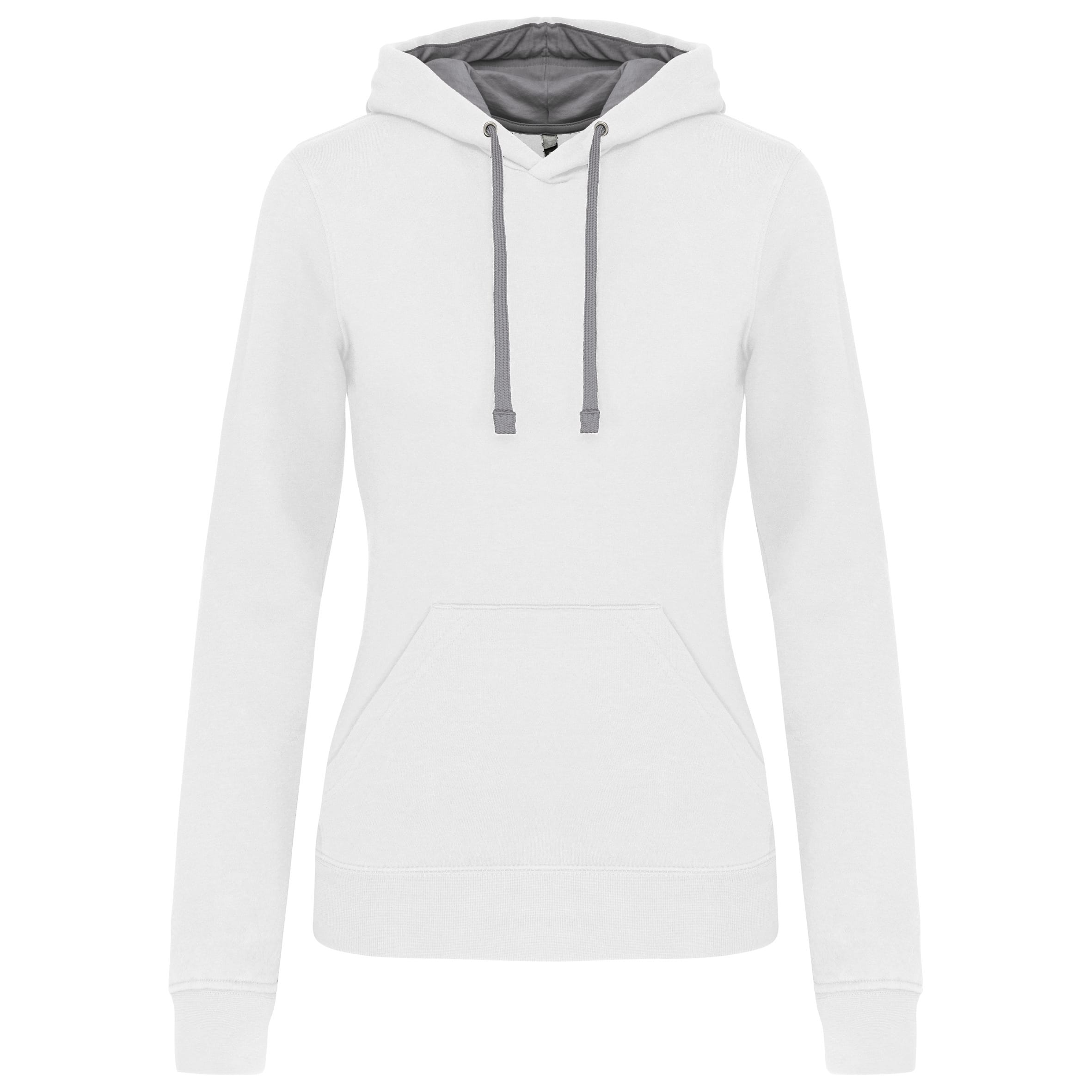 Dameshoodie met contrasterende kleur
