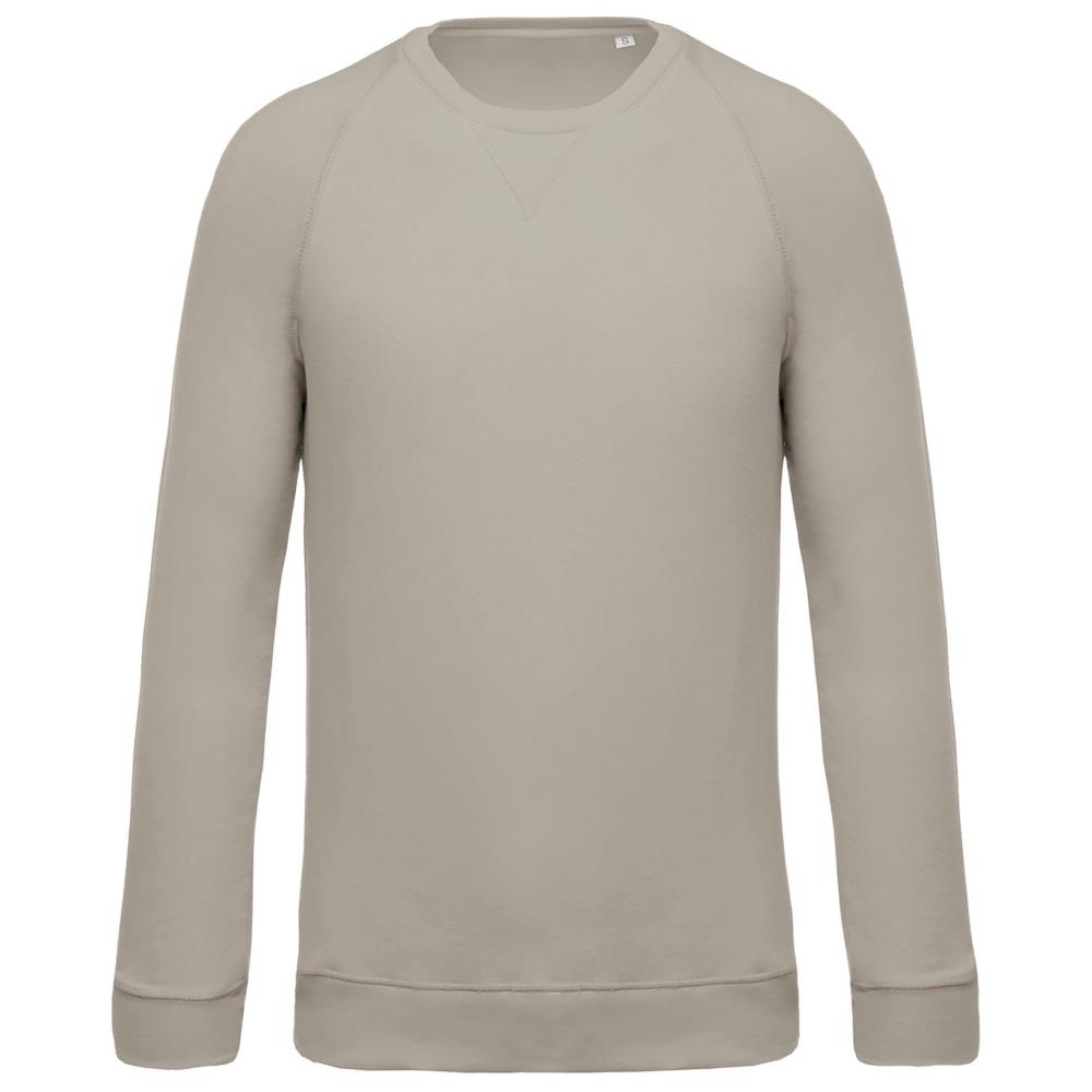 Men's organic round neck raglan sleeve sweater