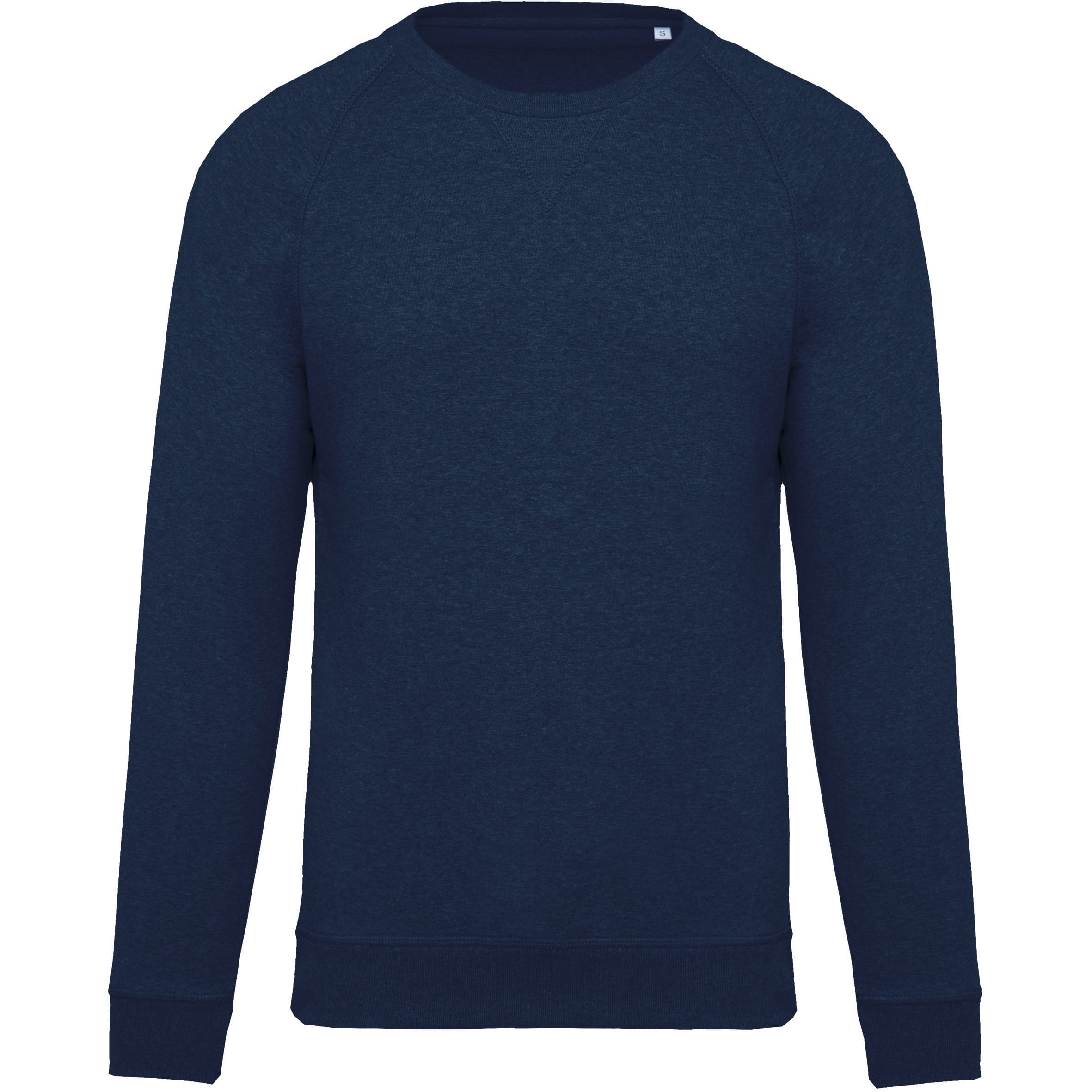 Men's organic round neck raglan sleeve sweater