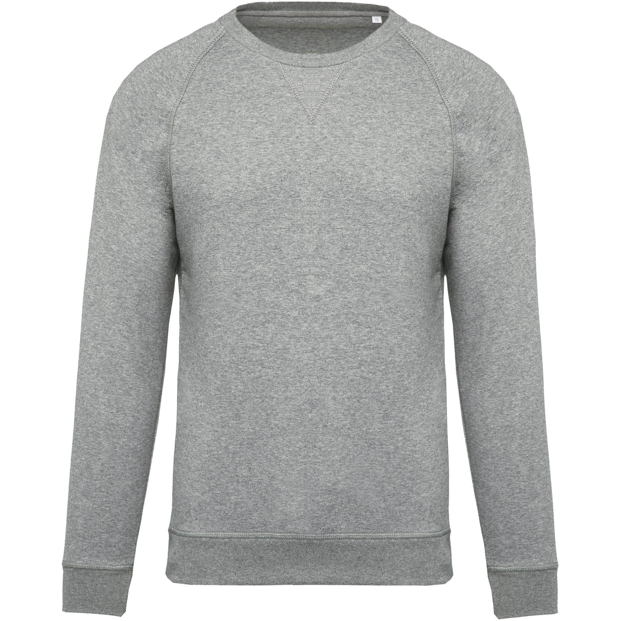 Men's organic round neck raglan sleeve sweater