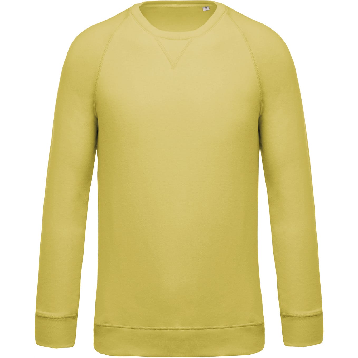 Men's organic round neck raglan sleeve sweater