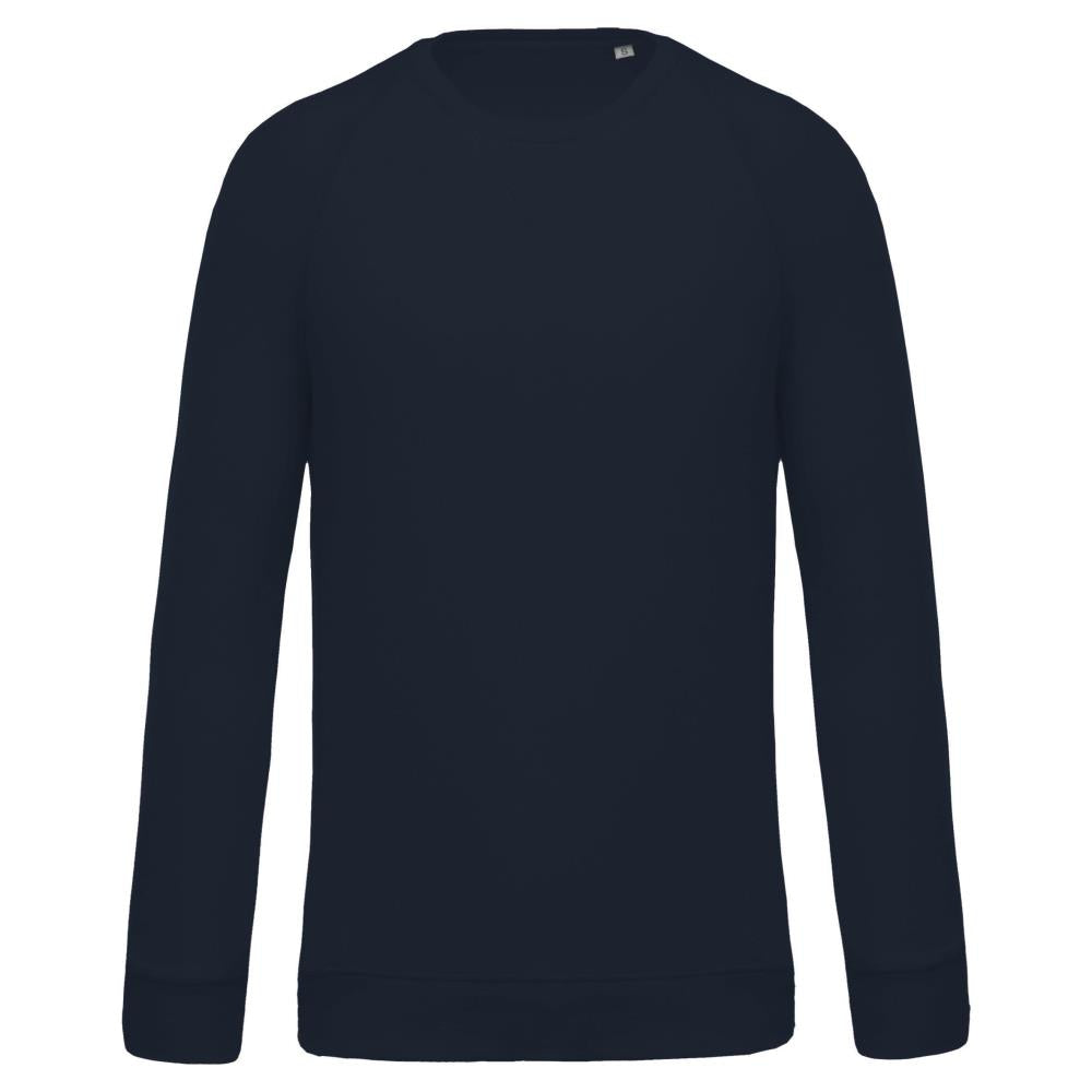 Men's organic round neck raglan sleeve sweater