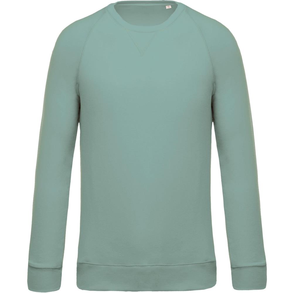 Men's organic round neck raglan sleeve sweater