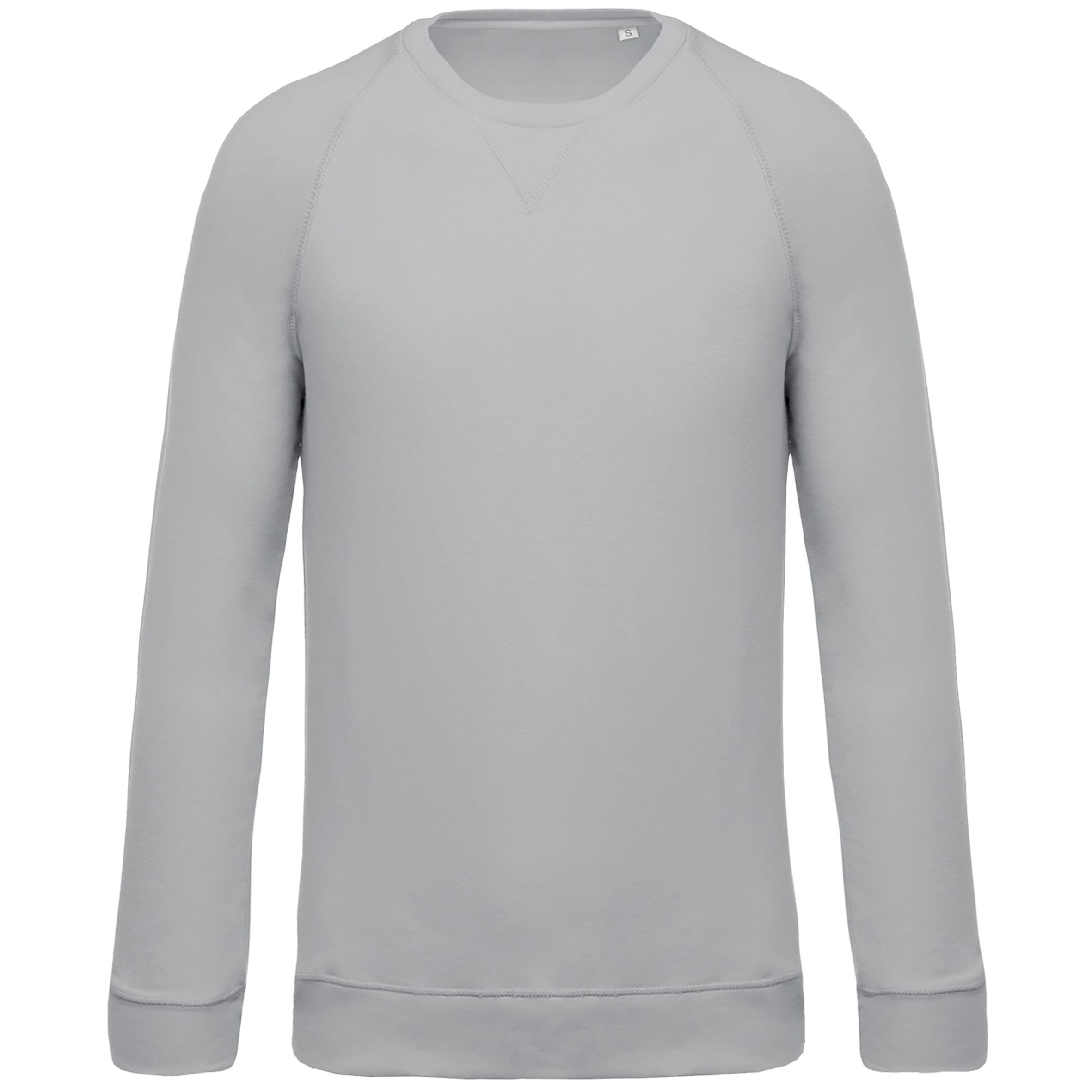 Men's organic round neck raglan sleeve sweater