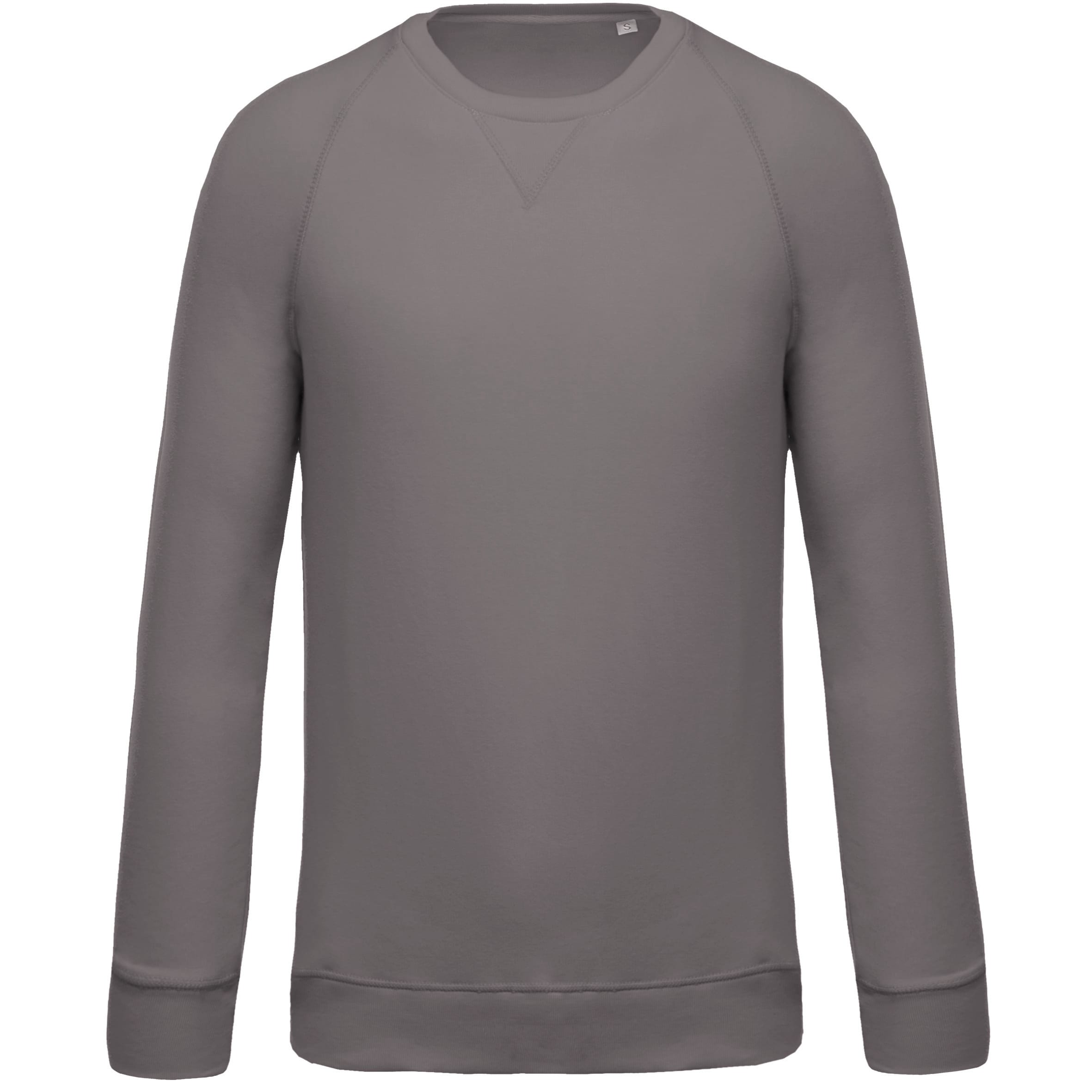 Men's organic round neck raglan sleeve sweater