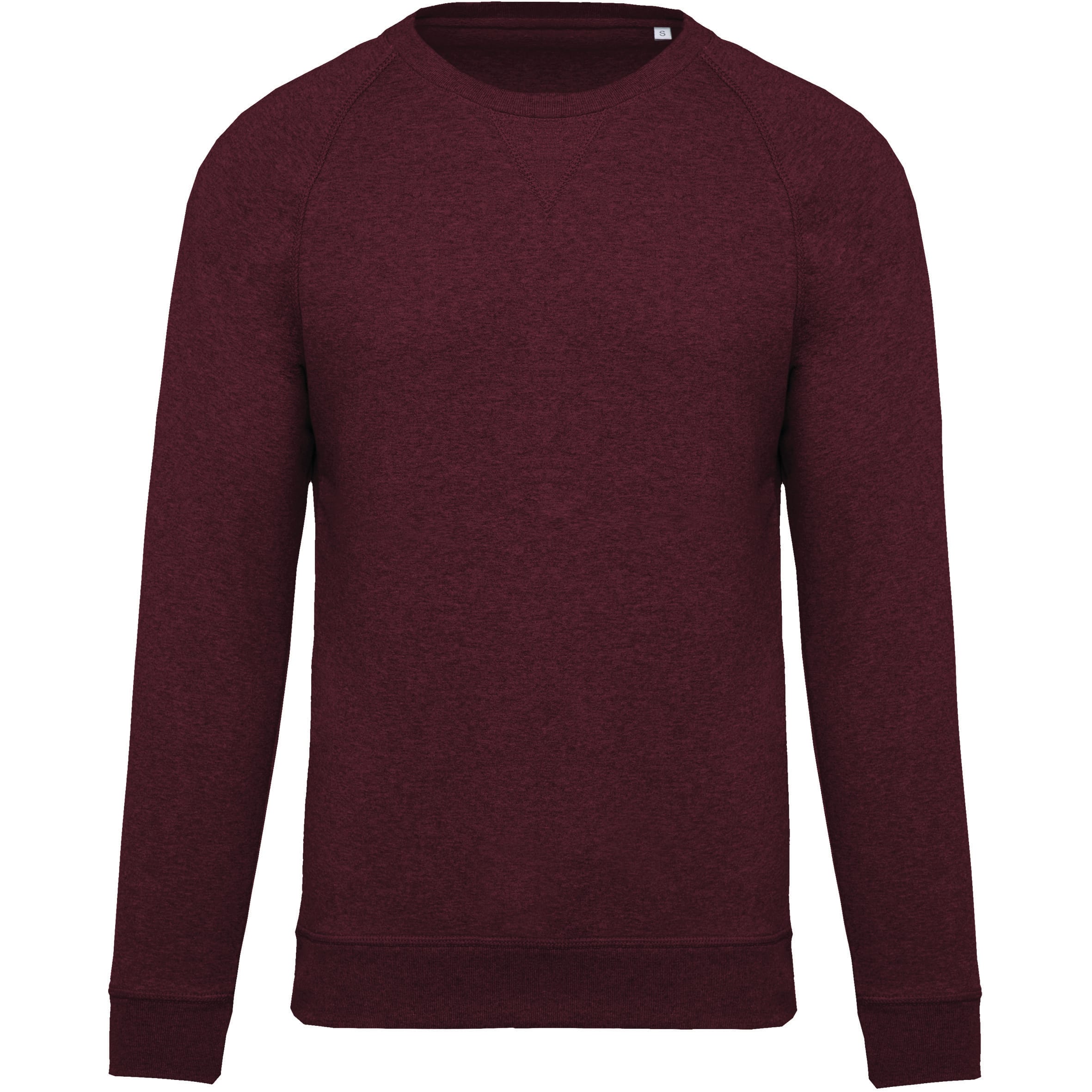 Men's organic round neck raglan sleeve sweater