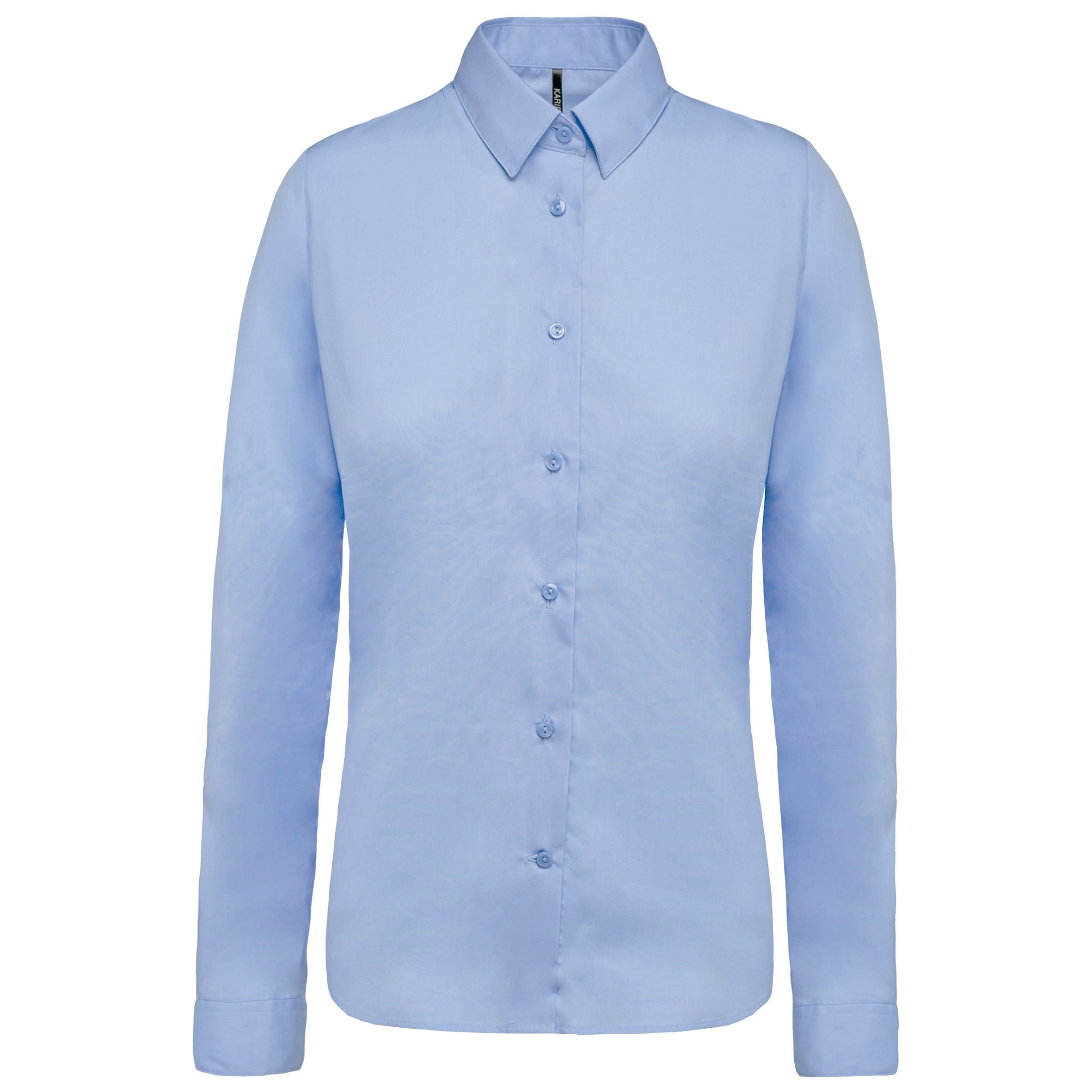 Women's long-sleeved poplin shirt