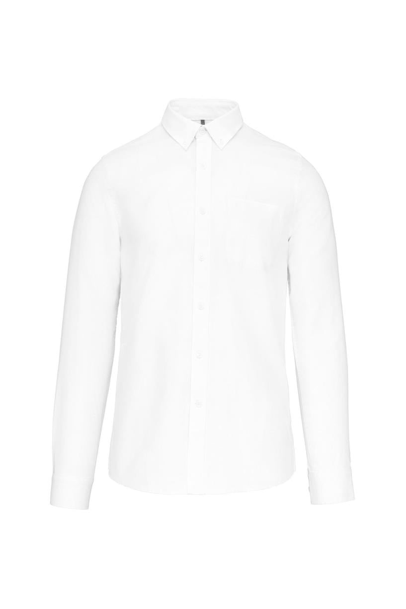 Heren overhemd lange mouwen Oxford
