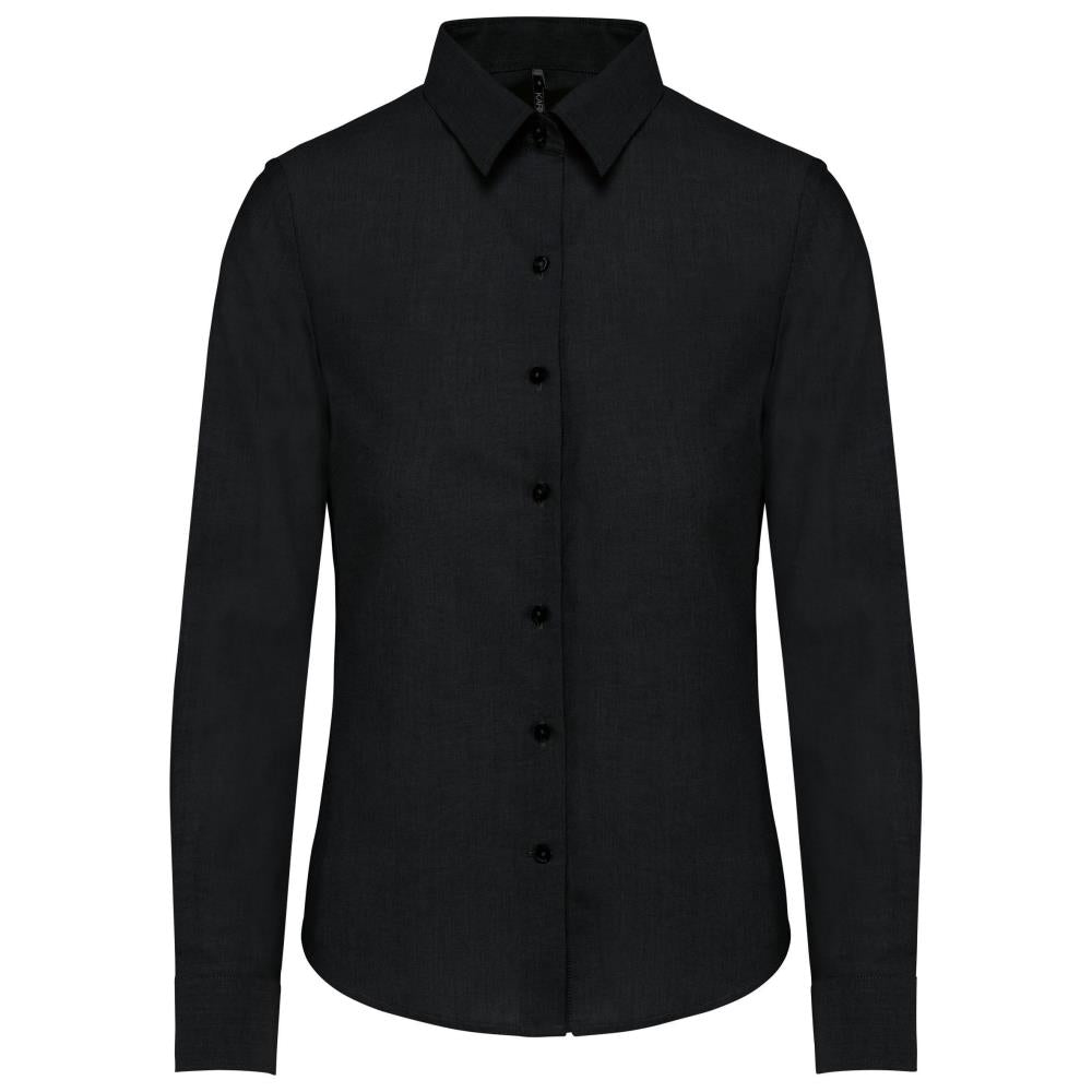 Dames Oxford blouse lange mouwen