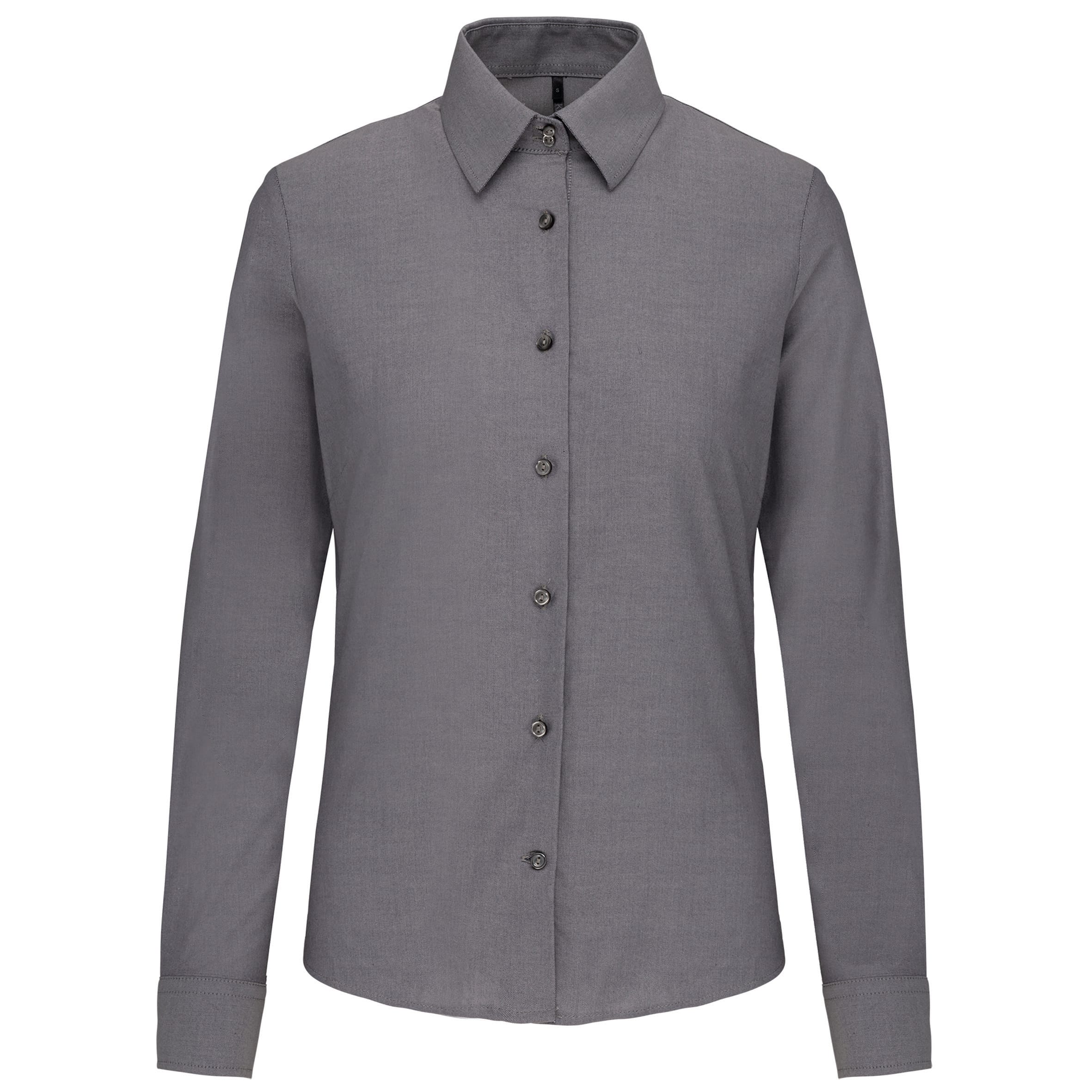 Dames Oxford blouse lange mouwen