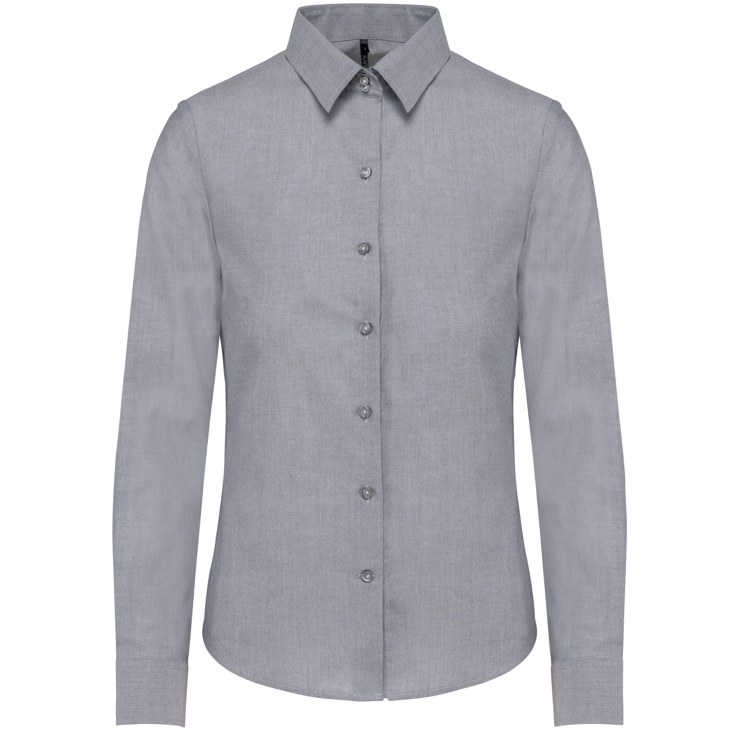 Dames Oxford blouse lange mouwen