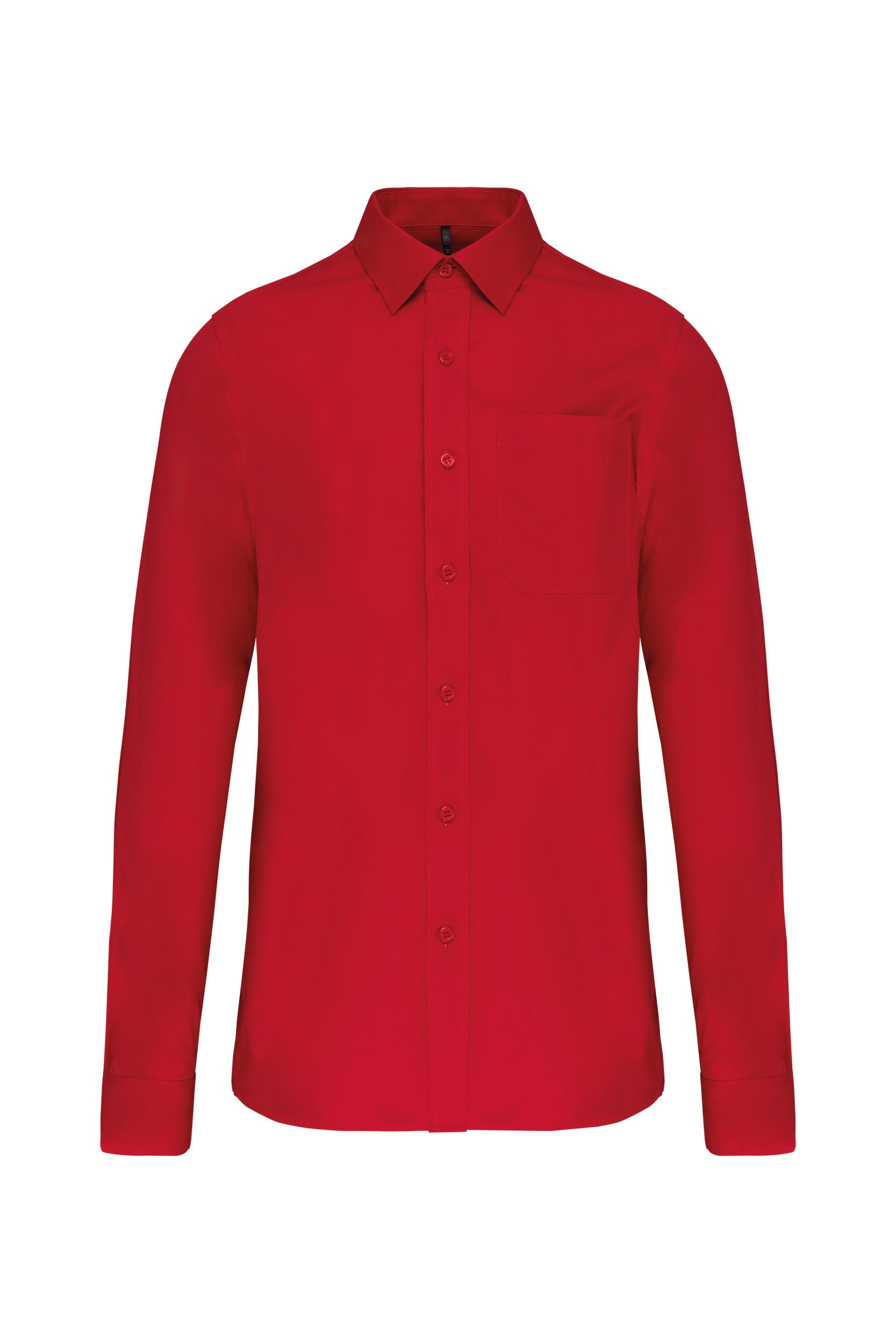 Heren poplin overhemd lange mouwen