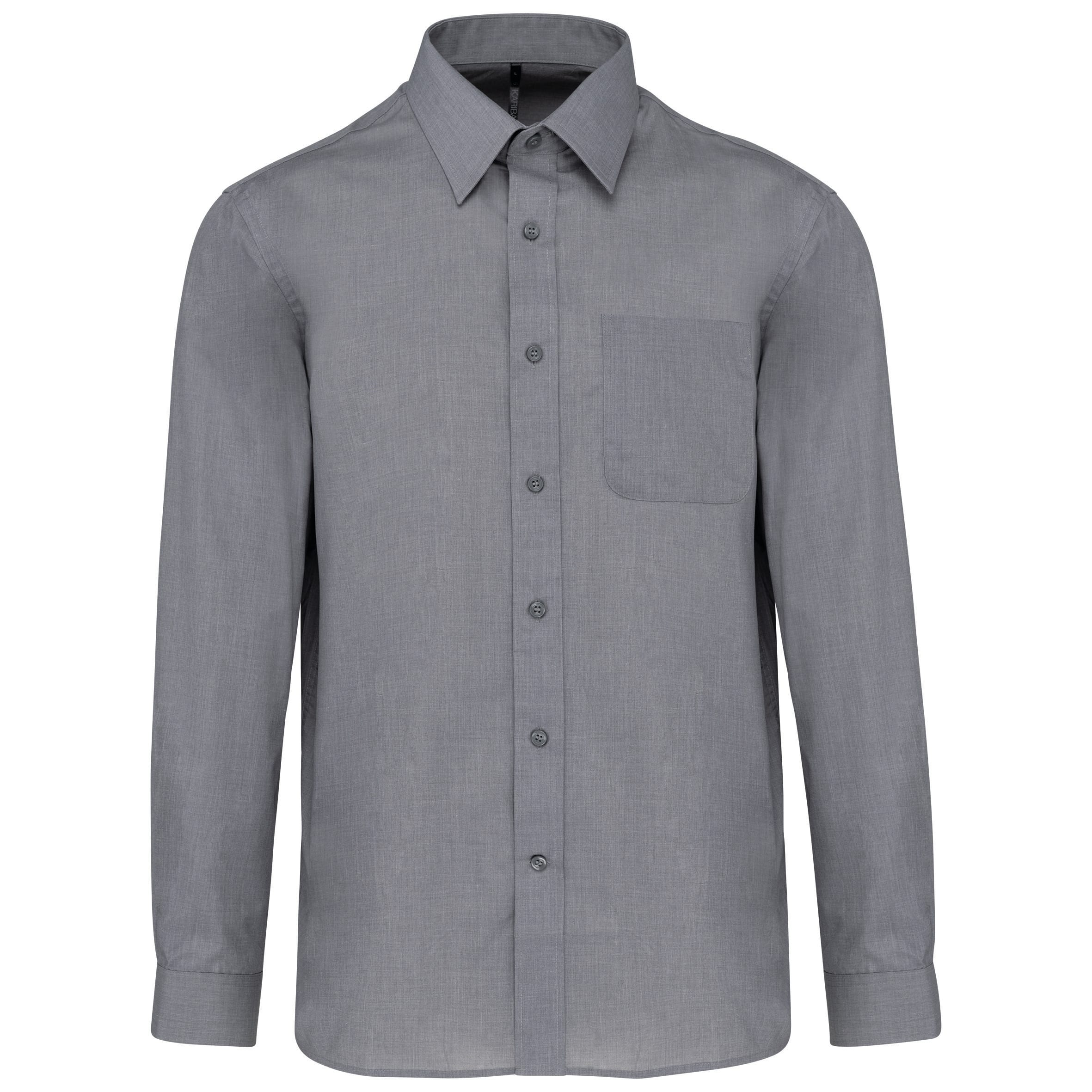 Men's easy-care polycotton poplin shirt