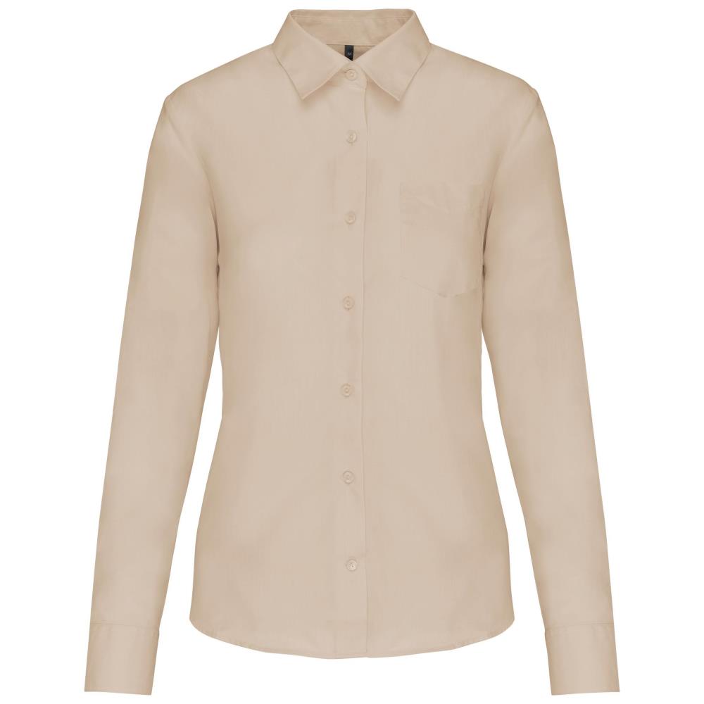 Ladies' easy-care polycotton poplin shirt