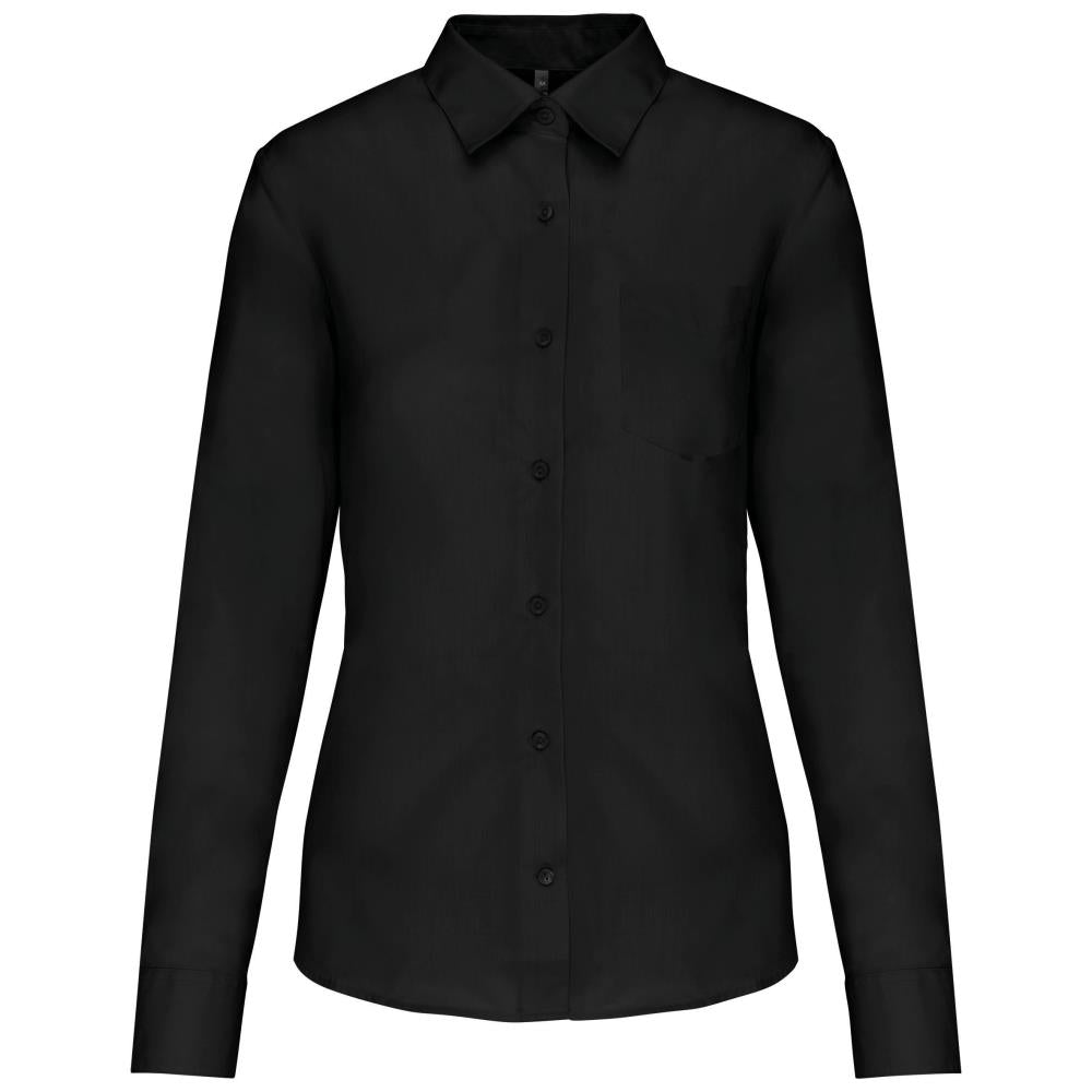 Ladies' easy-care polycotton poplin shirt