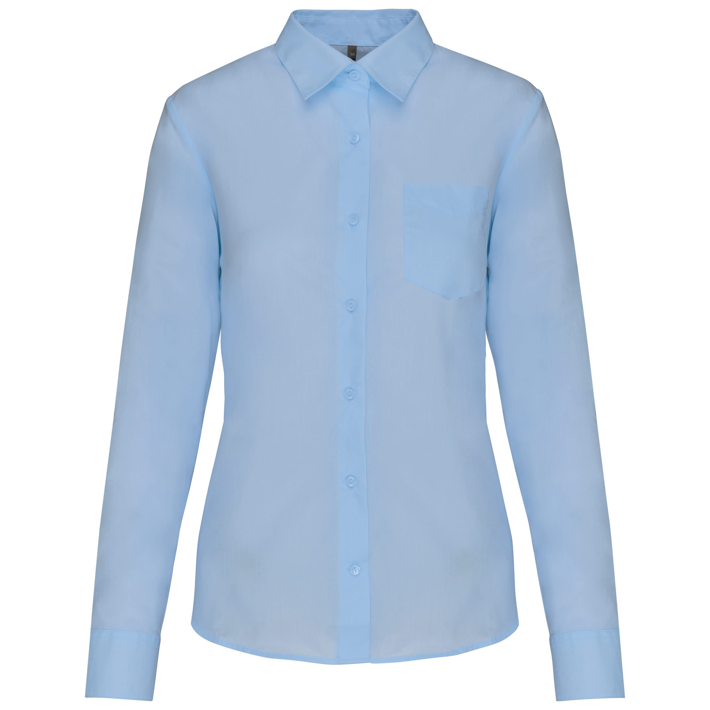 Ladies' easy-care polycotton poplin shirt