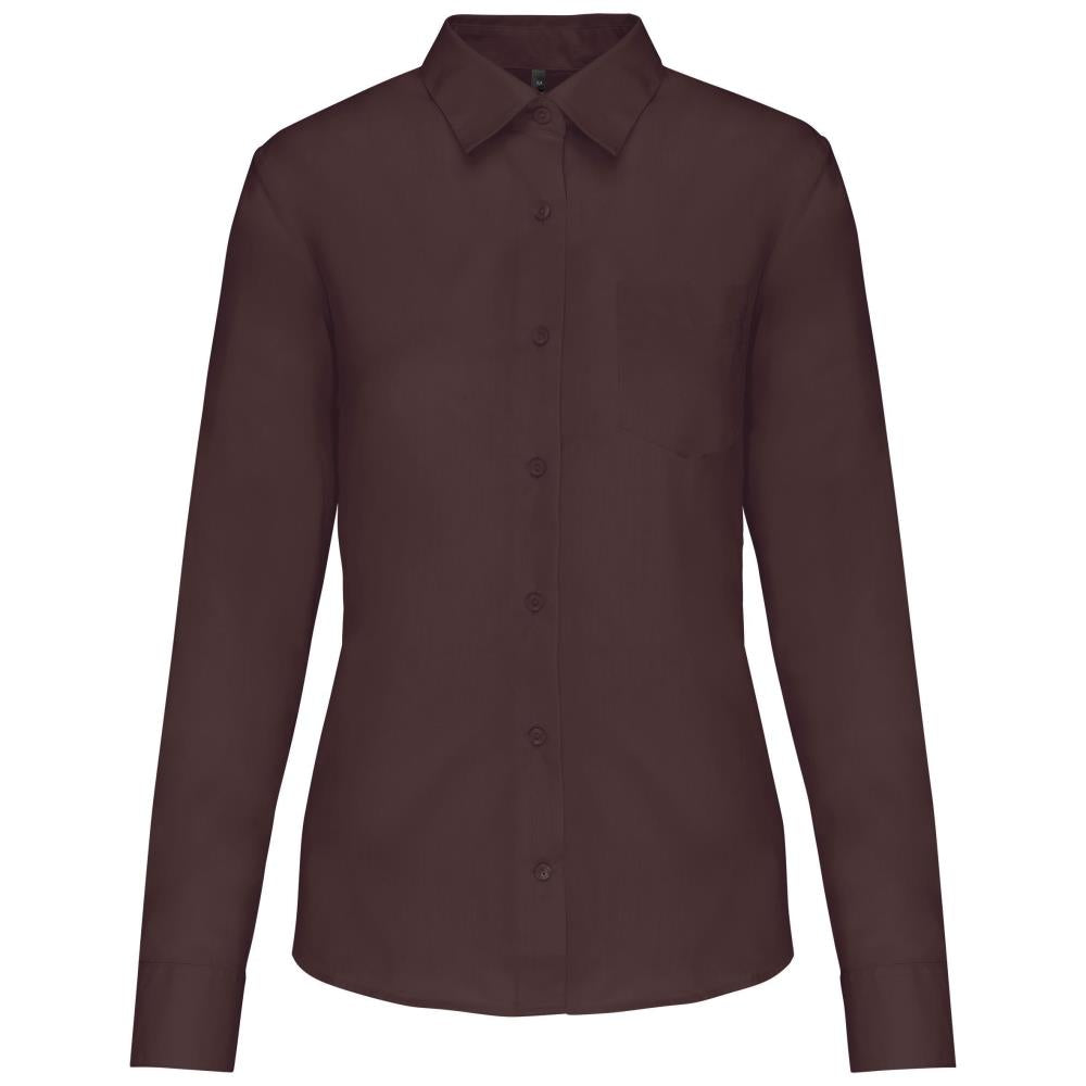 Ladies' easy-care polycotton poplin shirt