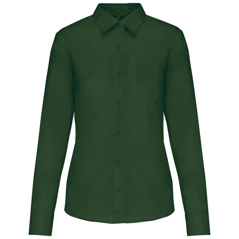 Ladies' easy-care polycotton poplin shirt
