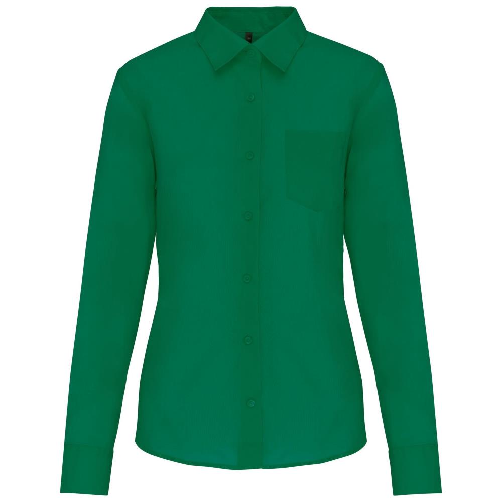 Ladies' easy-care polycotton poplin shirt
