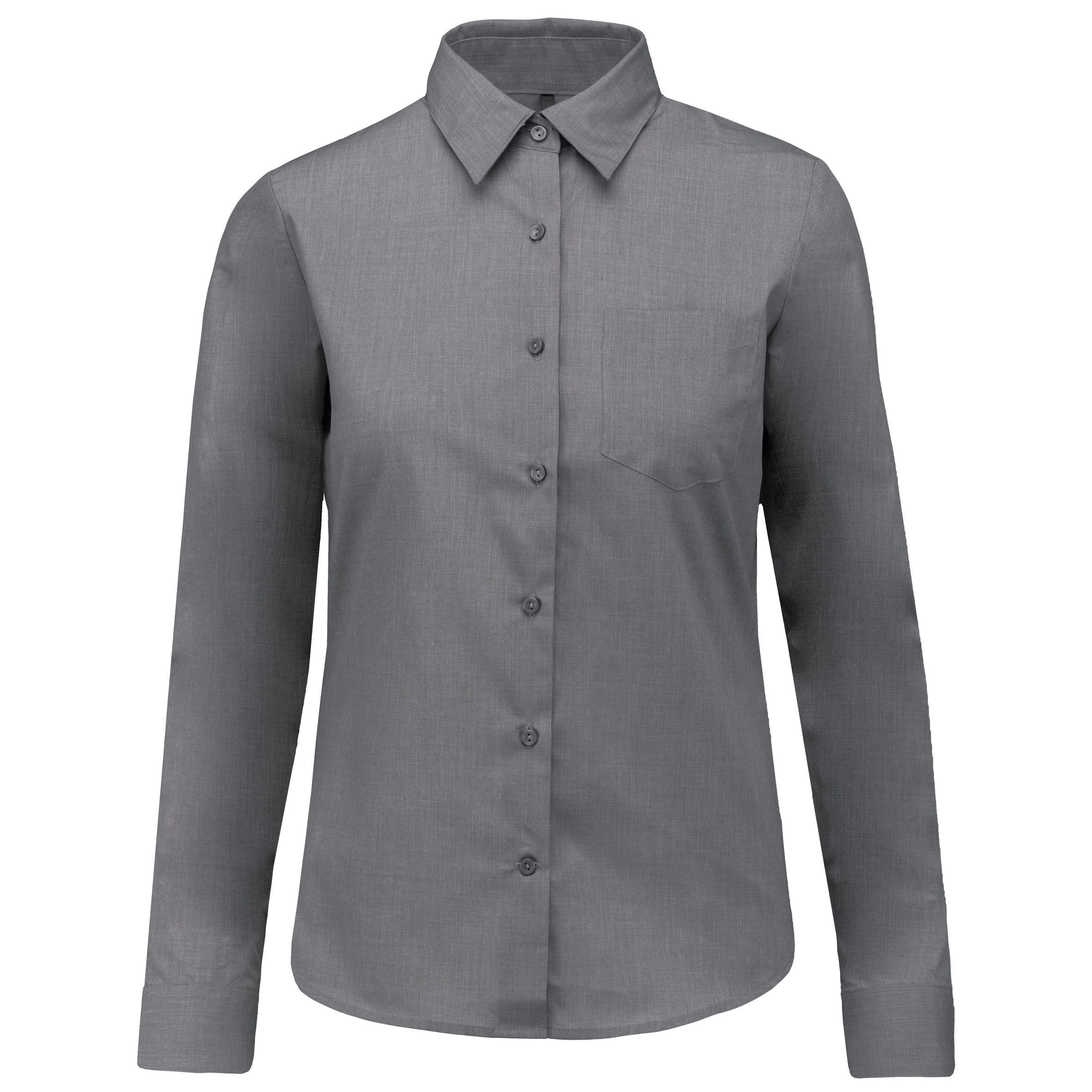 Ladies' easy-care polycotton poplin shirt