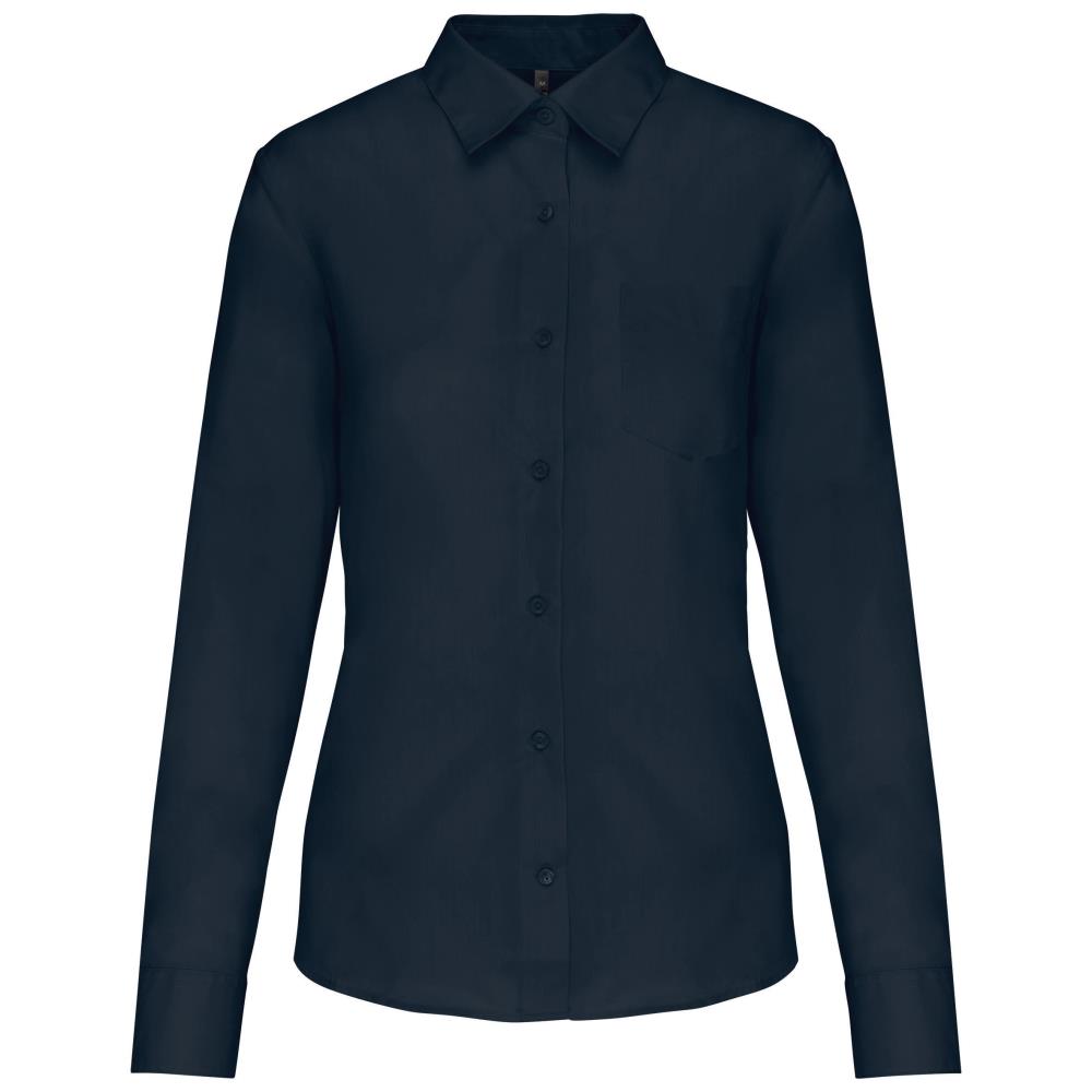 Ladies' easy-care polycotton poplin shirt
