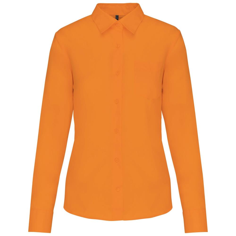 Ladies' easy-care polycotton poplin shirt