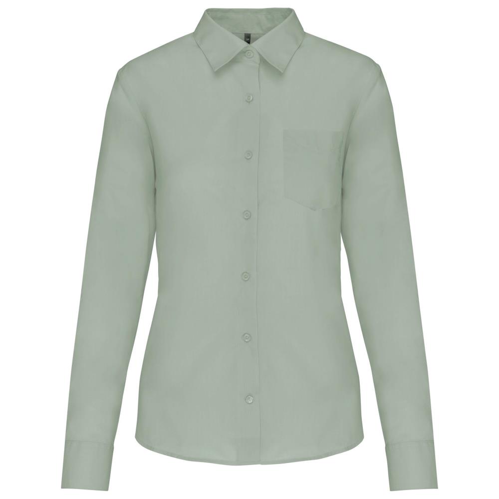 Ladies' easy-care polycotton poplin shirt