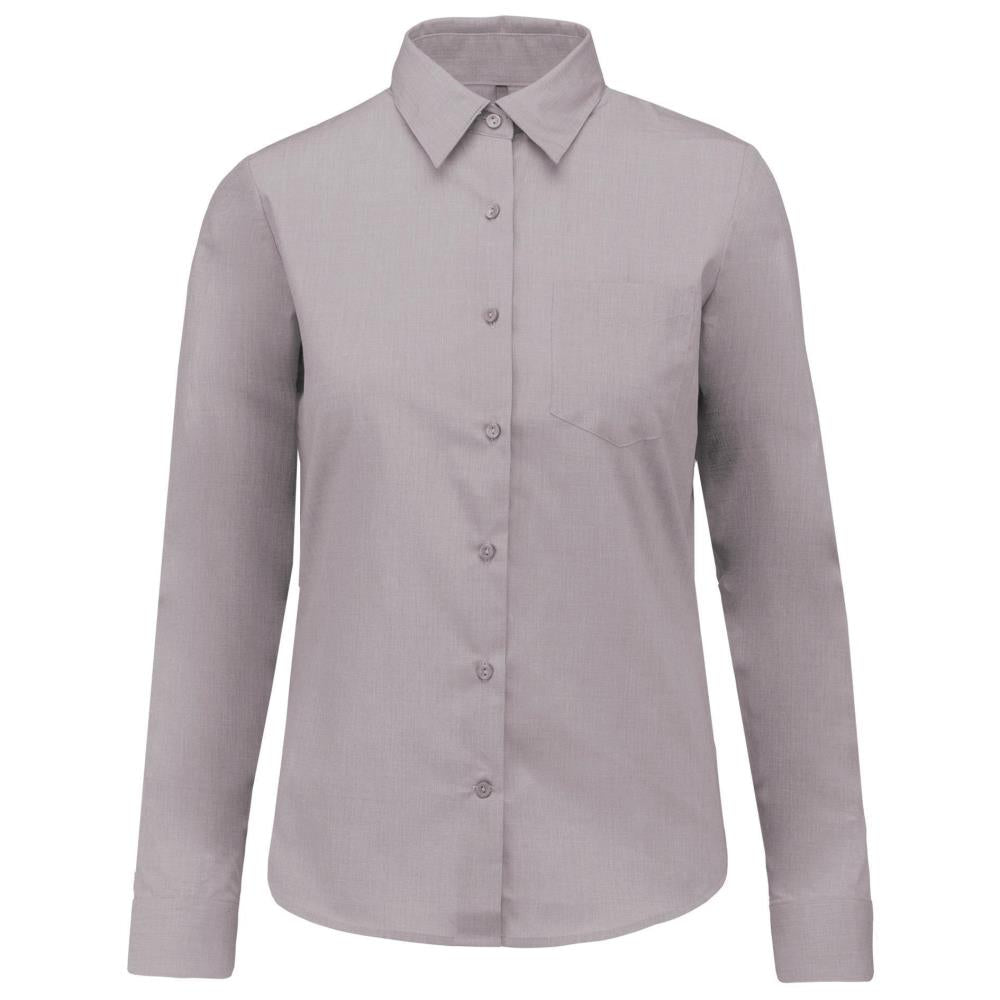 Ladies' easy-care polycotton poplin shirt