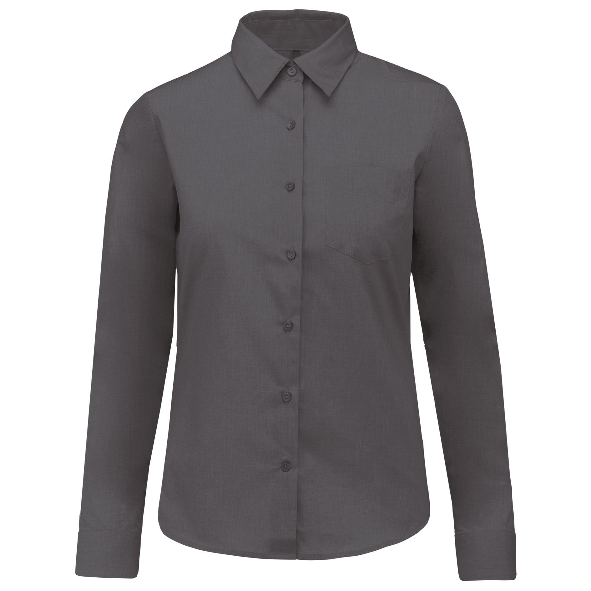Ladies' easy-care polycotton poplin shirt
