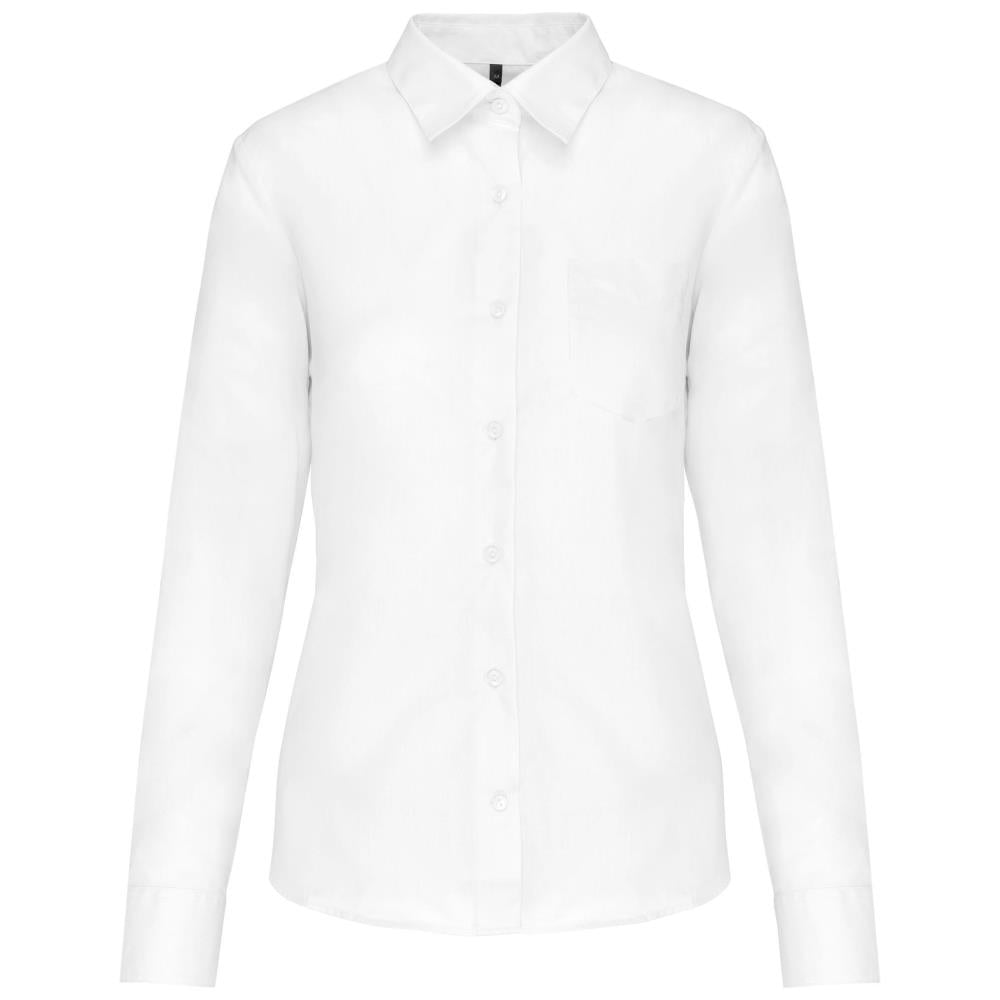 Ladies' easy-care polycotton poplin shirt