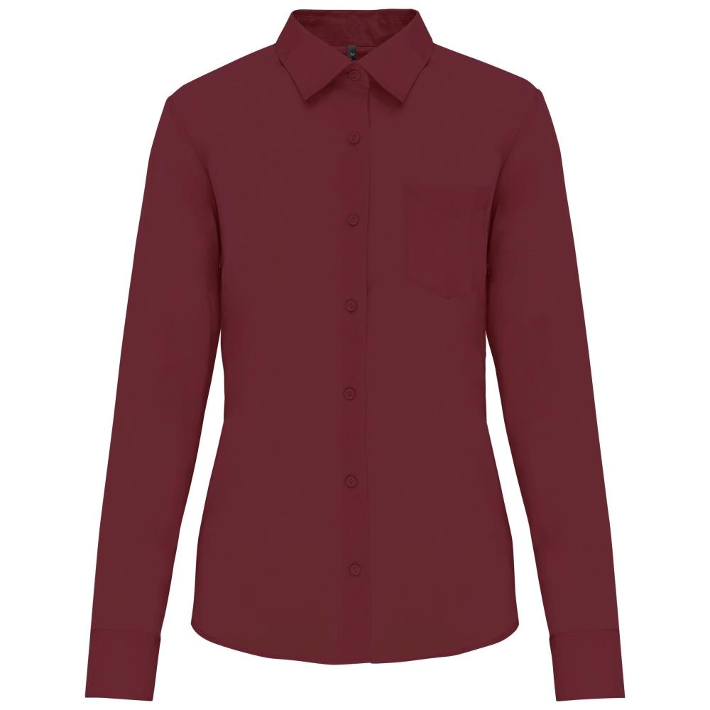 Ladies' easy-care polycotton poplin shirt