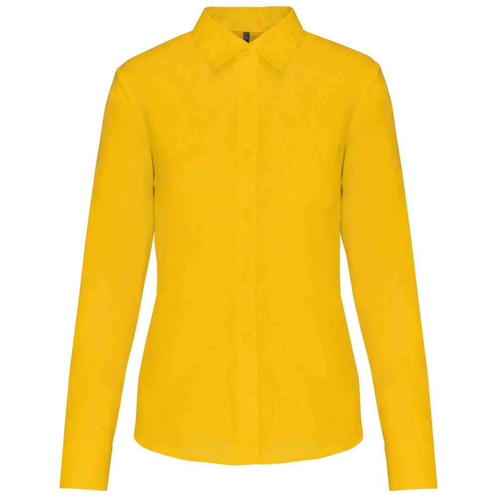 Ladies' easy-care polycotton poplin shirt