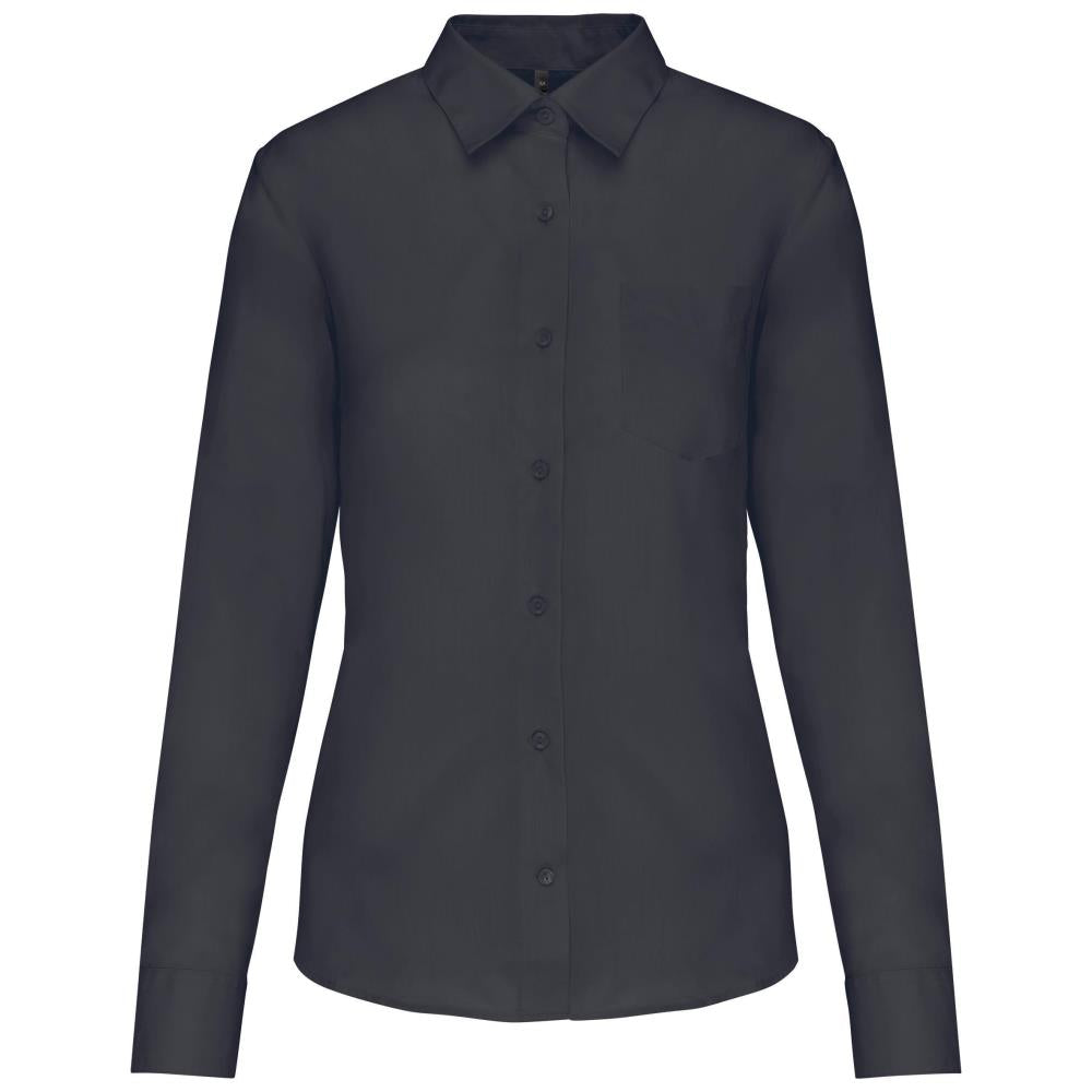 Ladies' easy-care polycotton poplin shirt